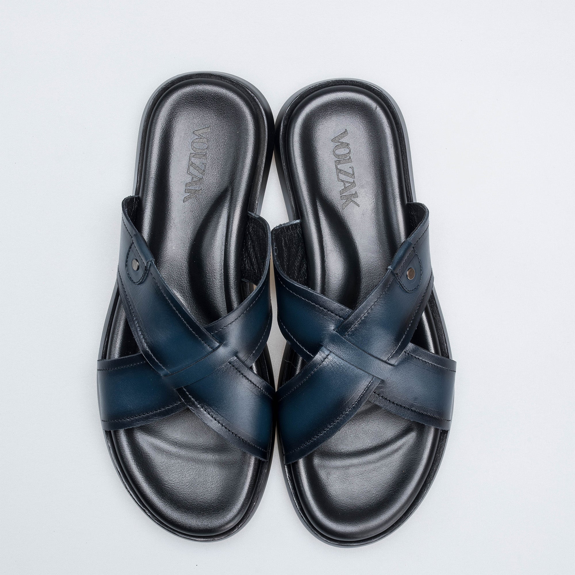 Volzak 5411 Sandale en cuir Bleu