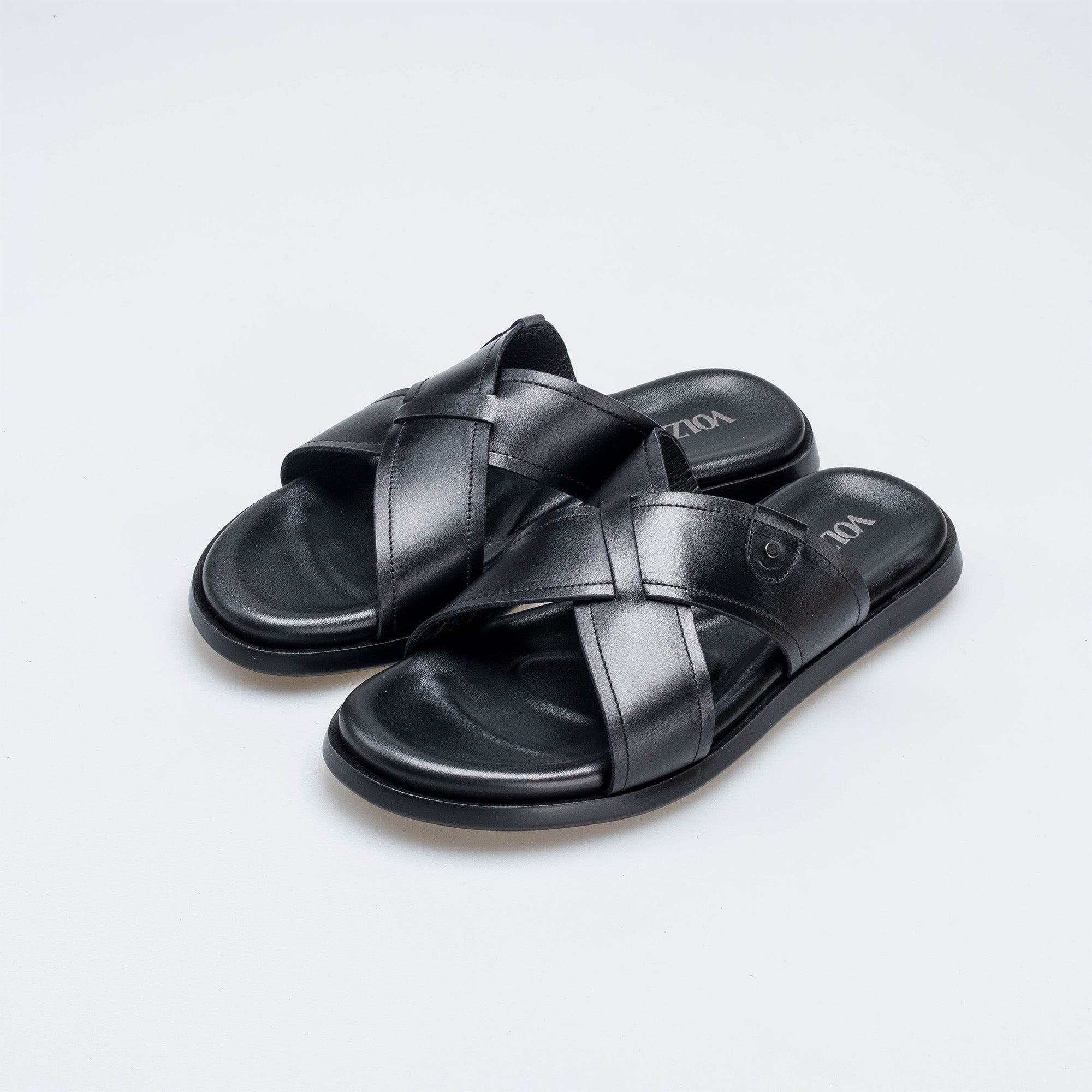 Volzak 5411 Sandale en cuir Noir