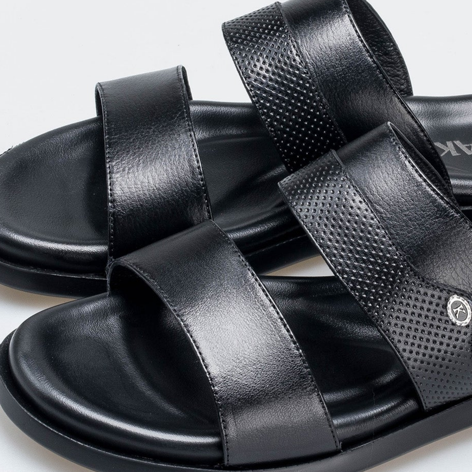 Volzak 5410 Sandale en cuir Noir