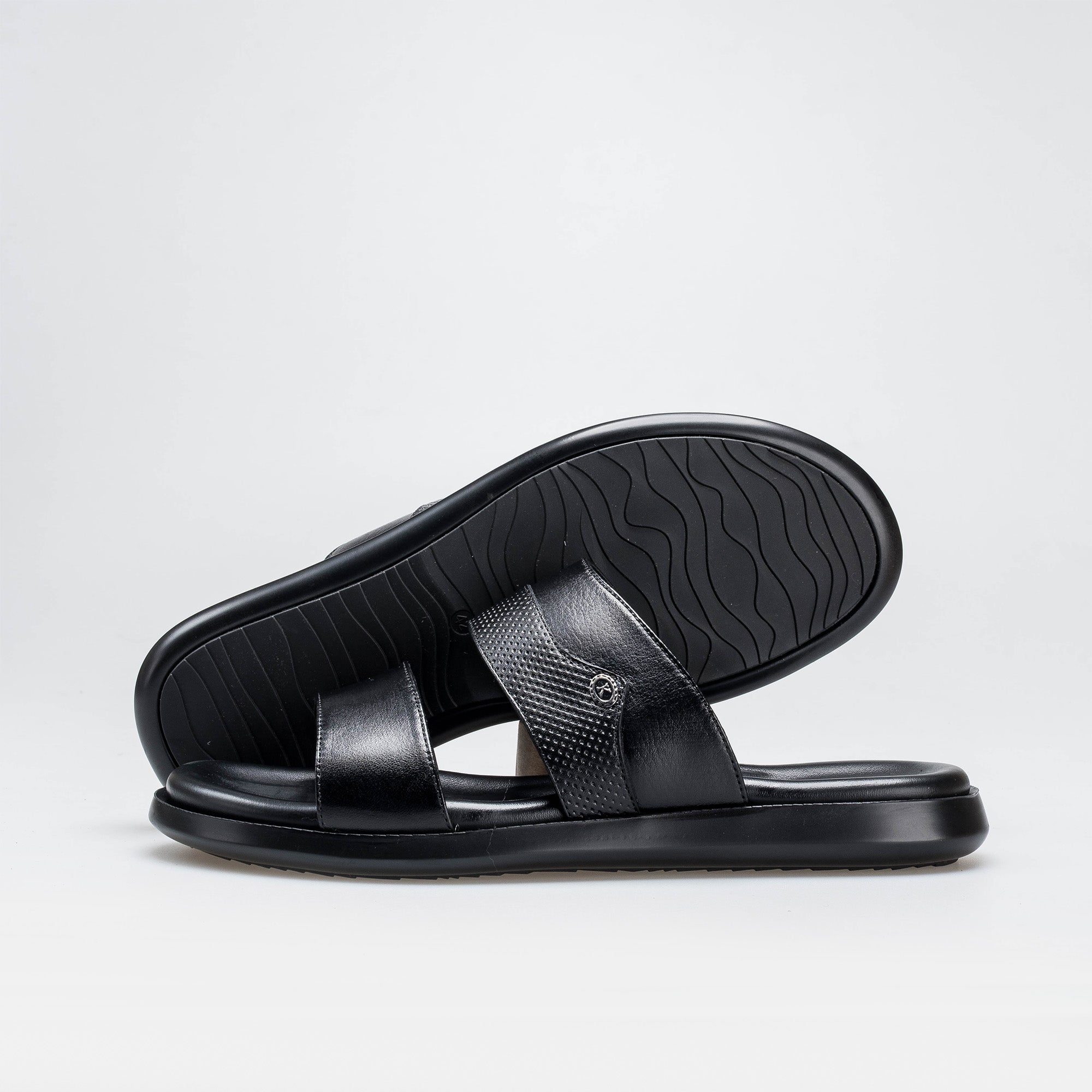 Volzak 5410 Sandale en cuir Noir