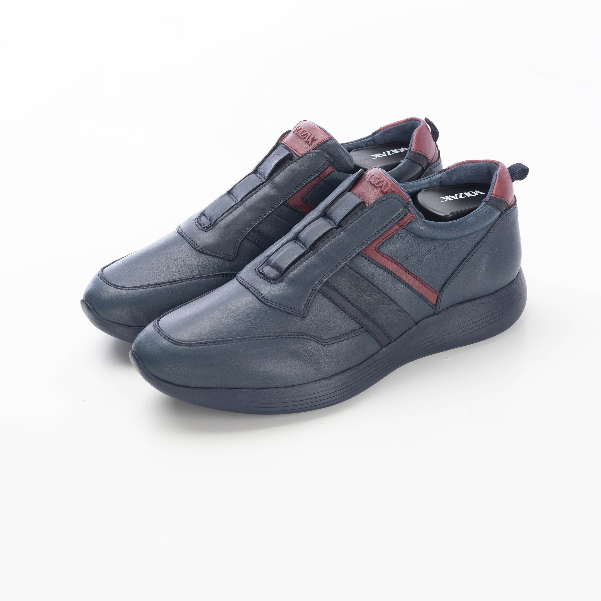Volzak 586 Espadrille en cuir bleu
