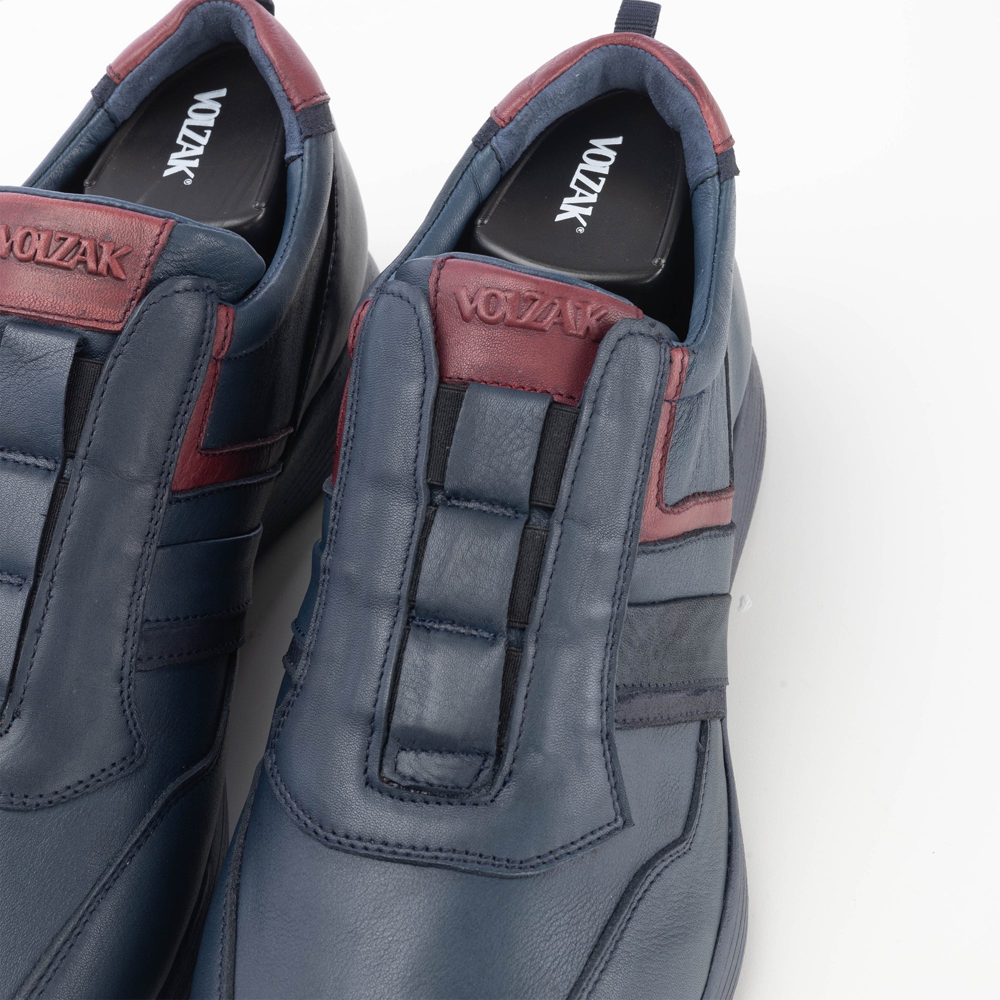 Volzak 586 Espadrille en cuir bleu