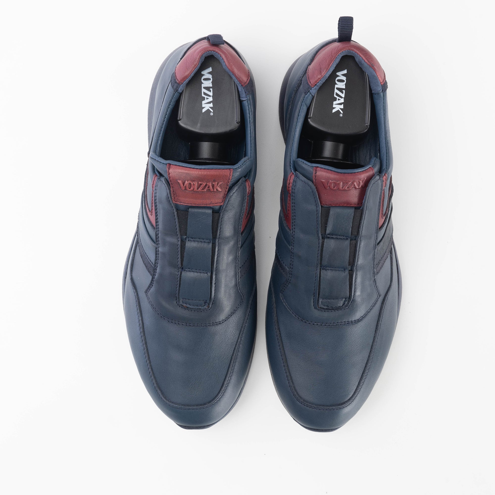 Volzak 586 Espadrille en cuir bleu