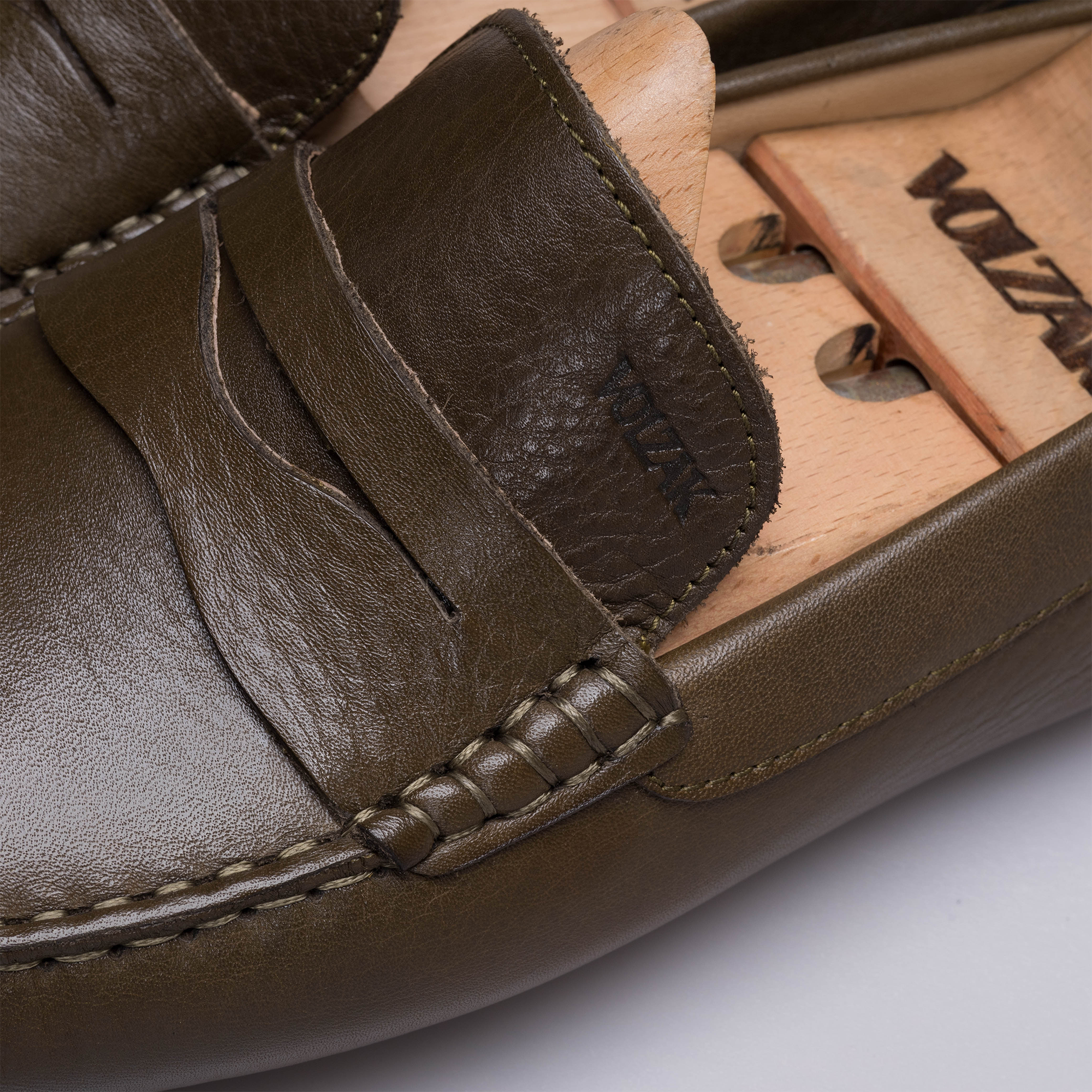 Volzak 2000 Mocassin en cuir Vert