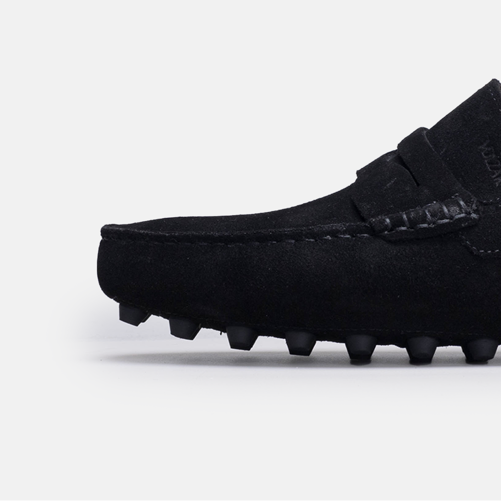 Volzak 2000 Black Suede Moccasin