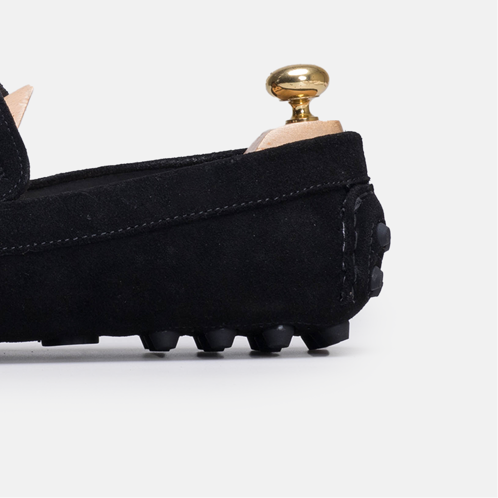 Volzak 2000 Black Suede Moccasin