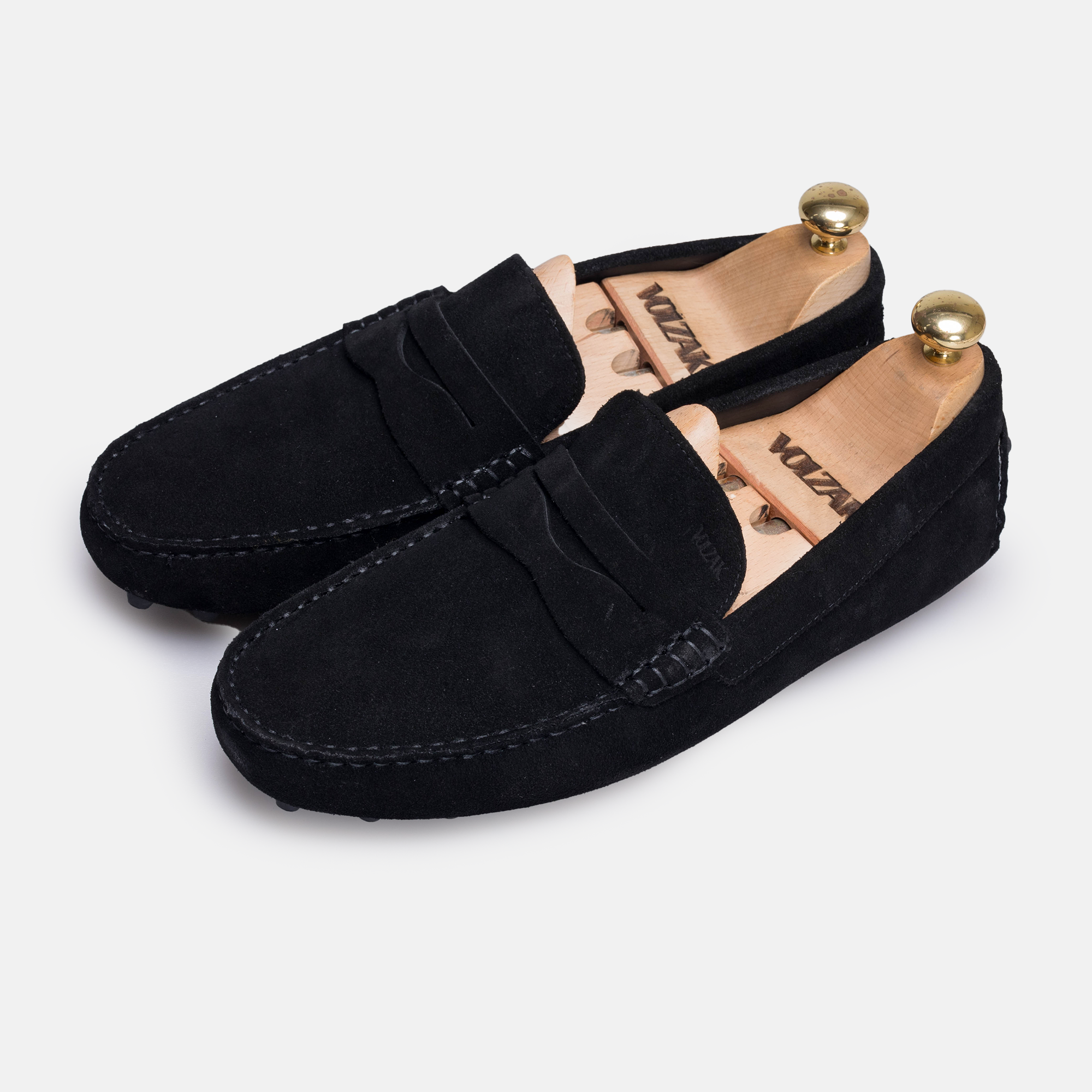 Volzak 2000 Mocassin en daim Noir