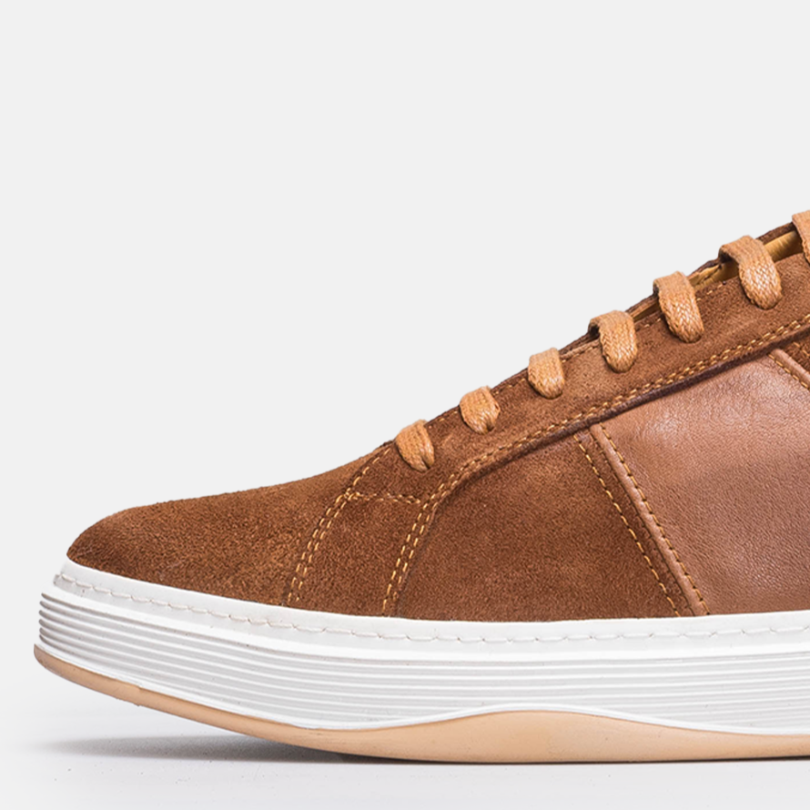 Volzak 7003 basket en daim Camel