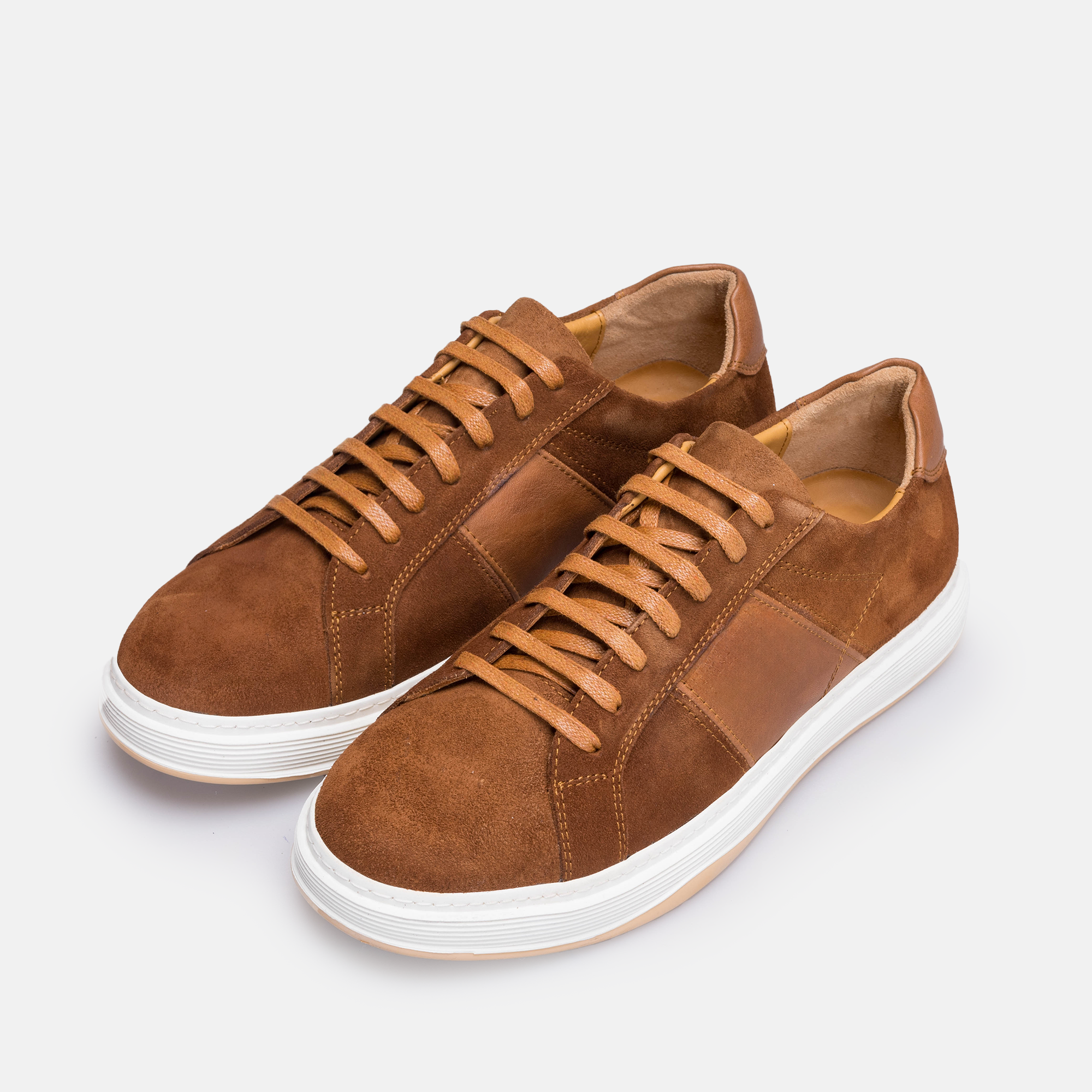 Volzak 7003 basket en daim Camel