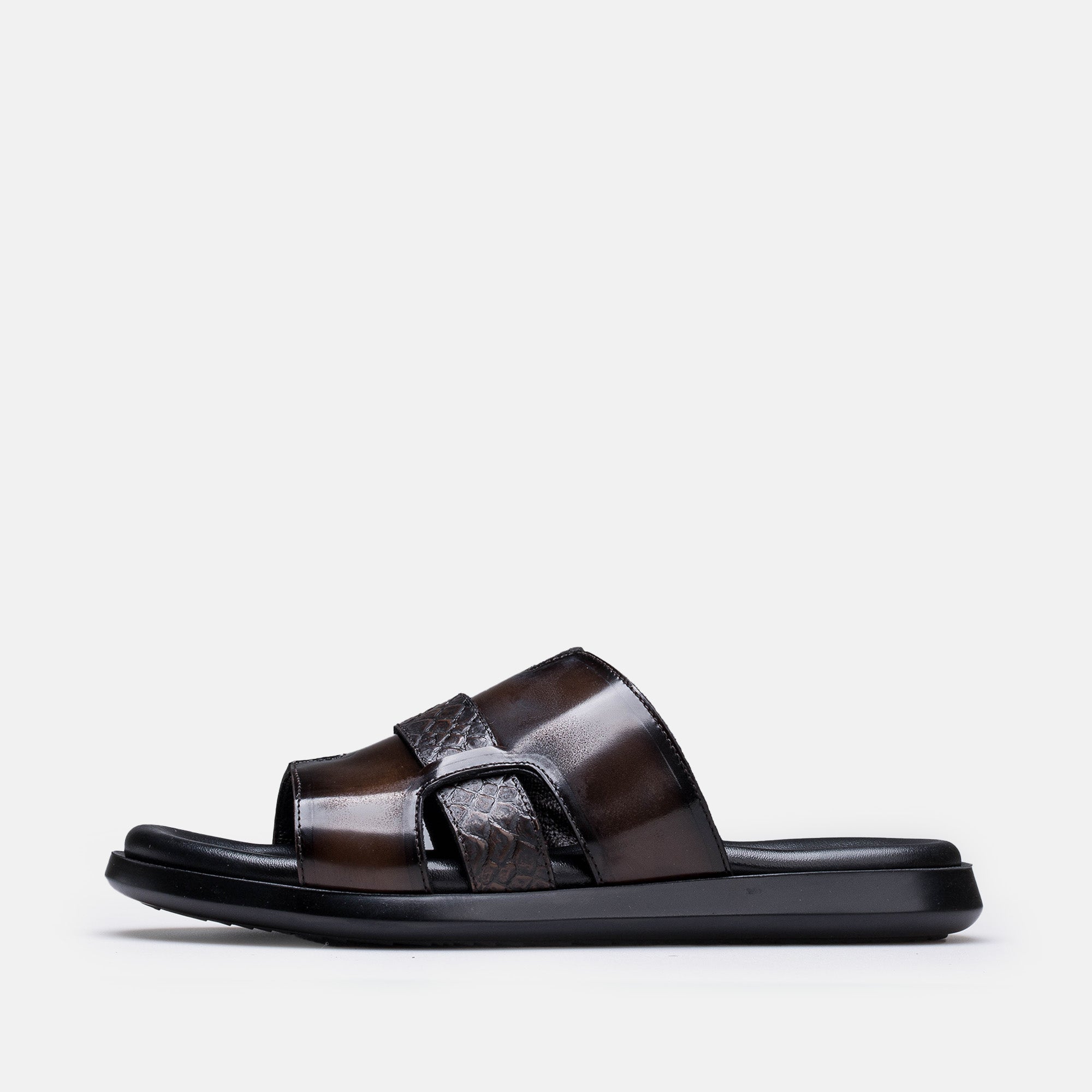 Volzak 5414 Sandale en cuir Démasquable Marron