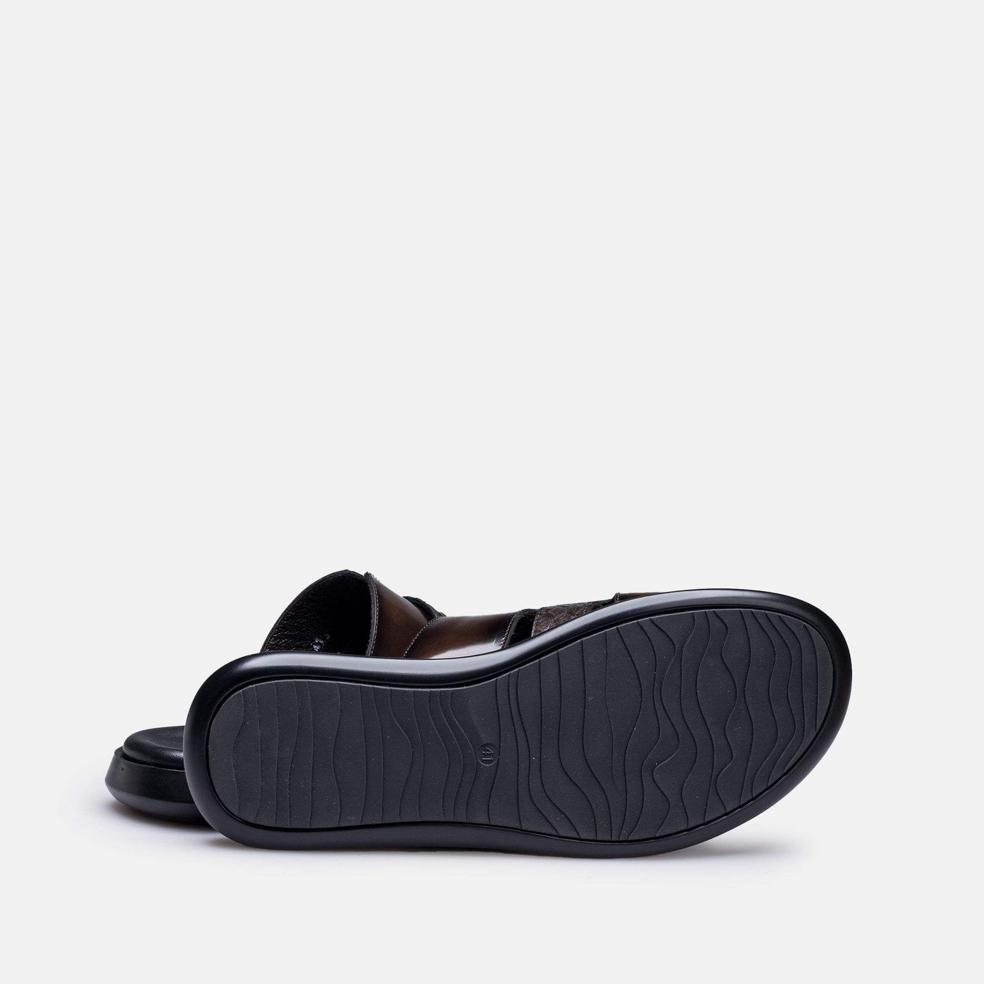 Volzak 5414 Sandale en cuir Démasquable Marron