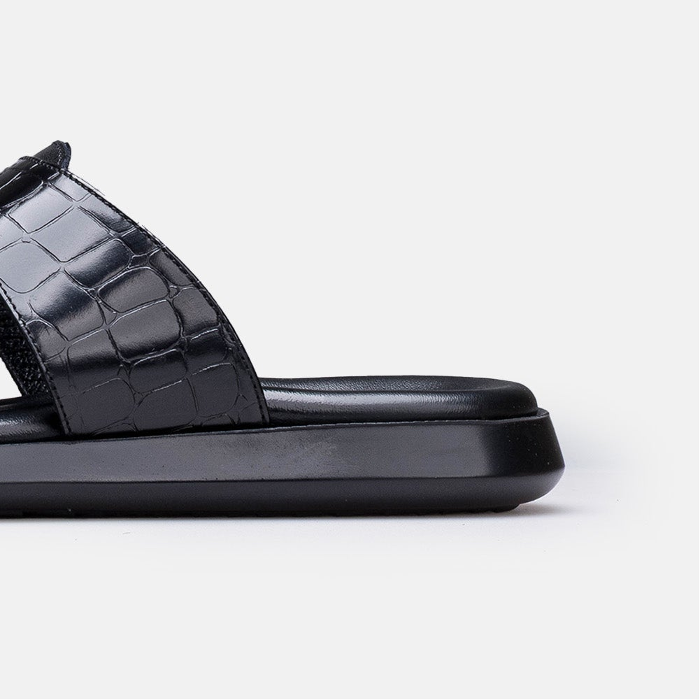 Volzak 5413 Sandale en cuir Noir