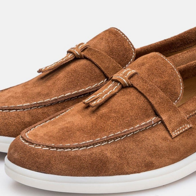 Volzak 1007 mocassin en daim Camel