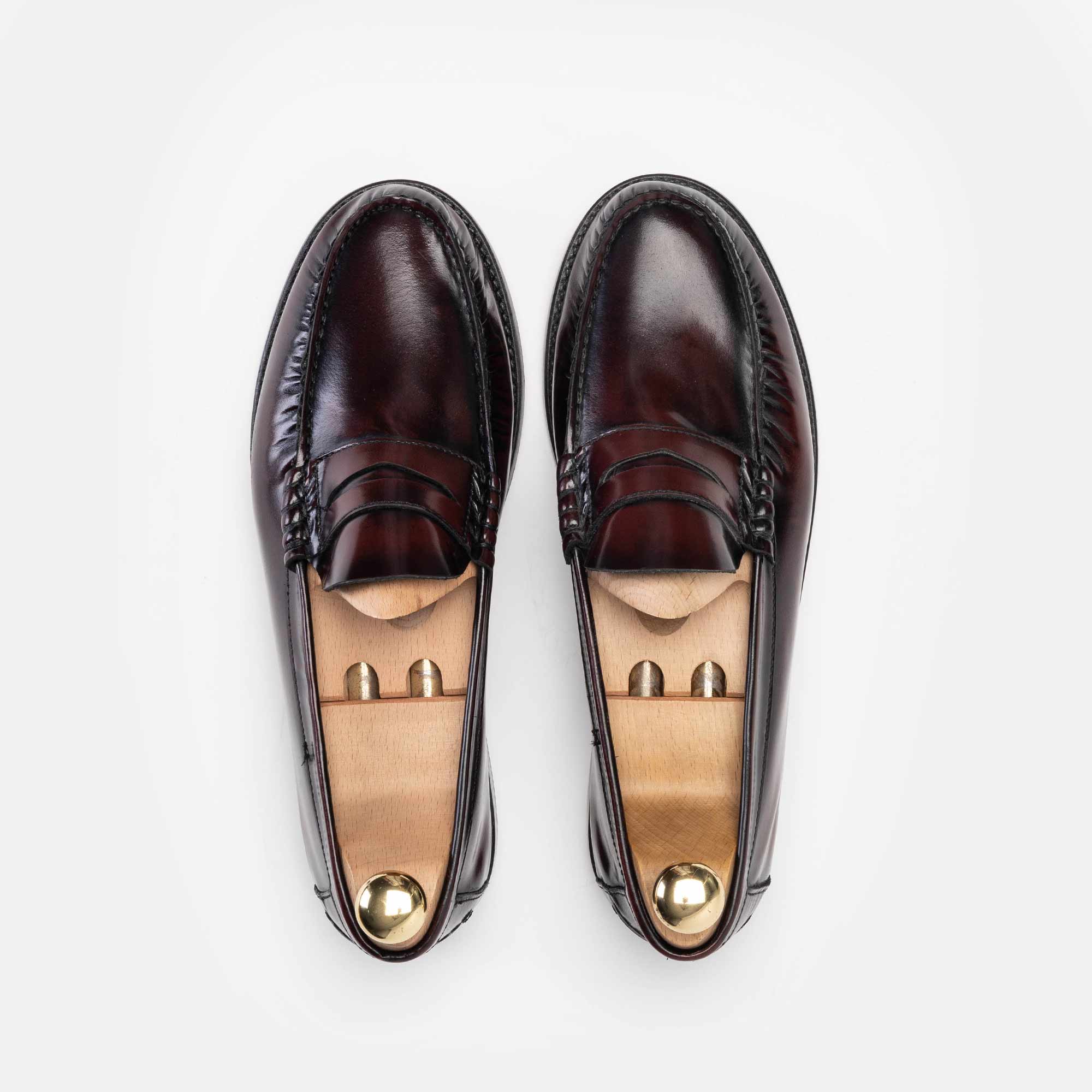 Volzak 315 Bordeaux Detachable Leather Penny Loafer