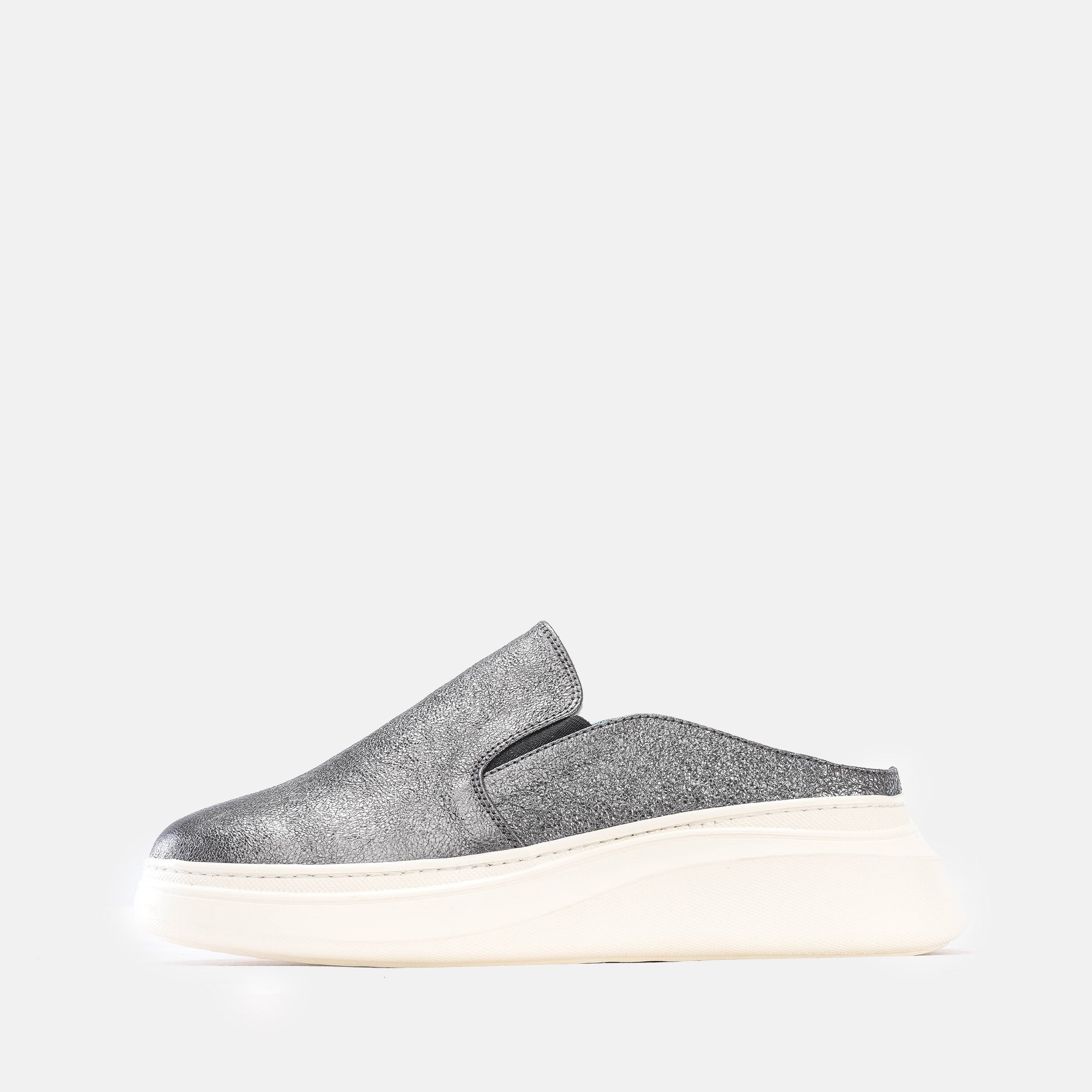 Volzak 02 s Mule en cuir Argenté