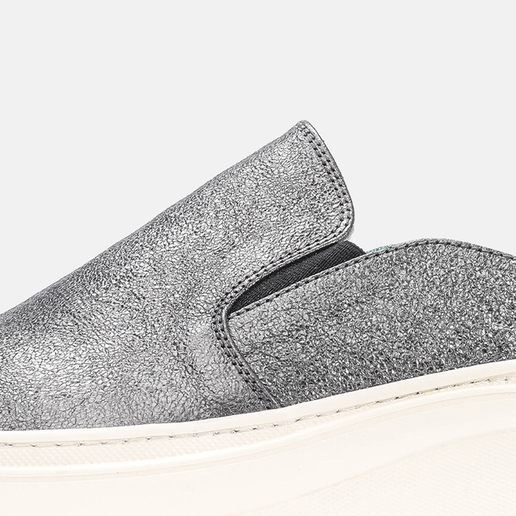 Volzak 02 s Mule en cuir Argenté