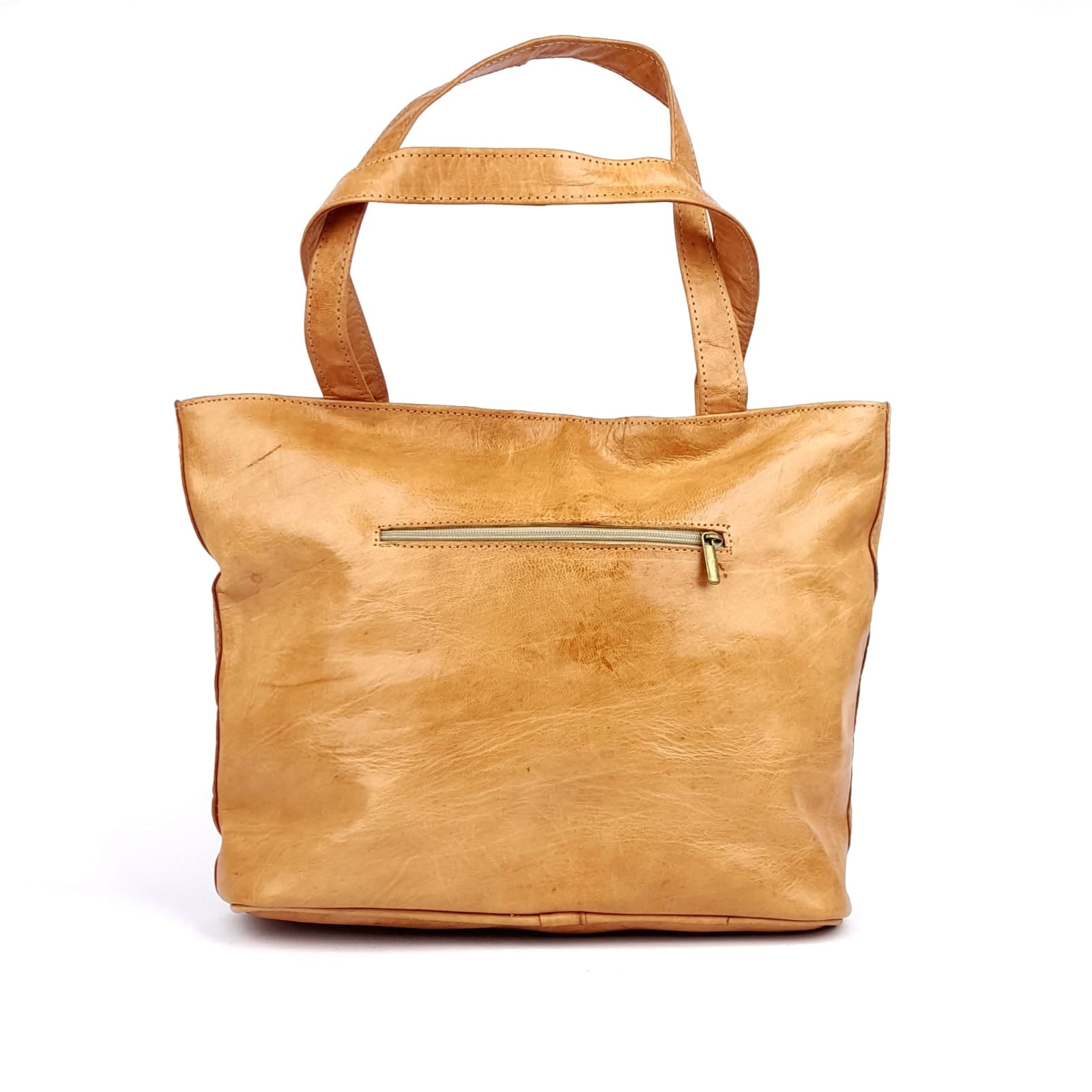 D34 Sac à Main En Cuir traditionnel Sable