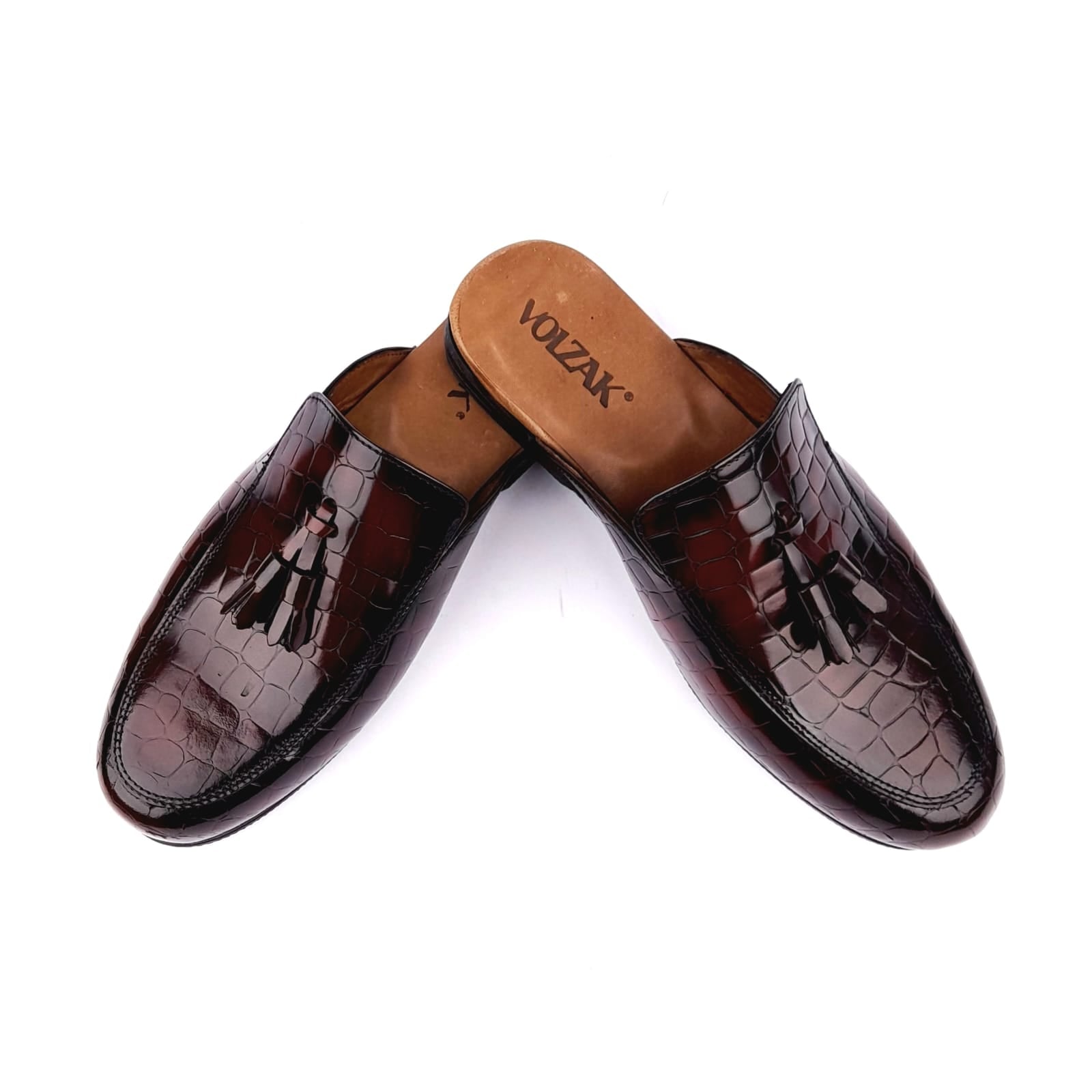 Volzak 5035 Bordeaux Leather Mule