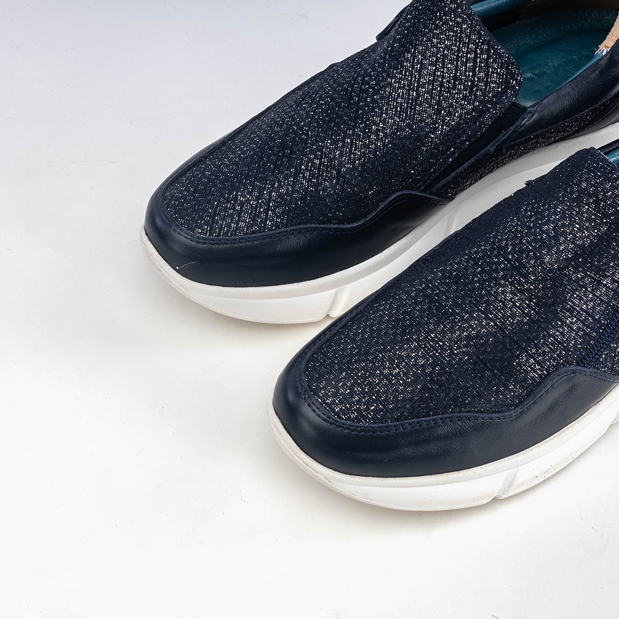 Volzak 178 Basket en cuir Bleu