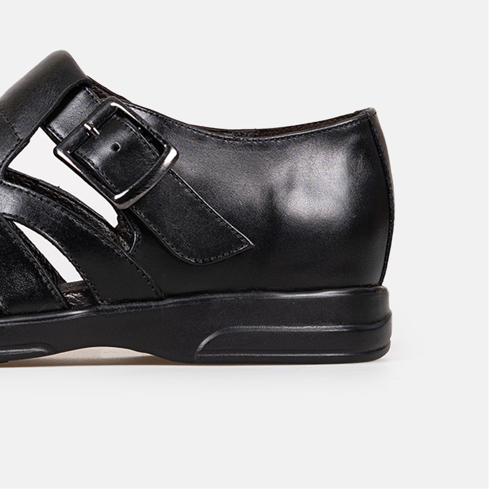 Volzak 5210 S Leather Sandal Black