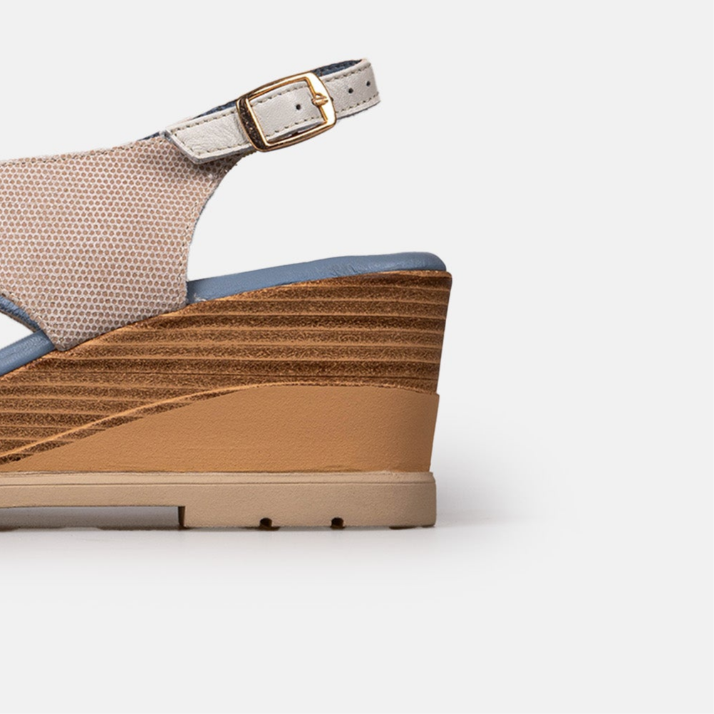 Volzak 5014 Beige Leather Sandal