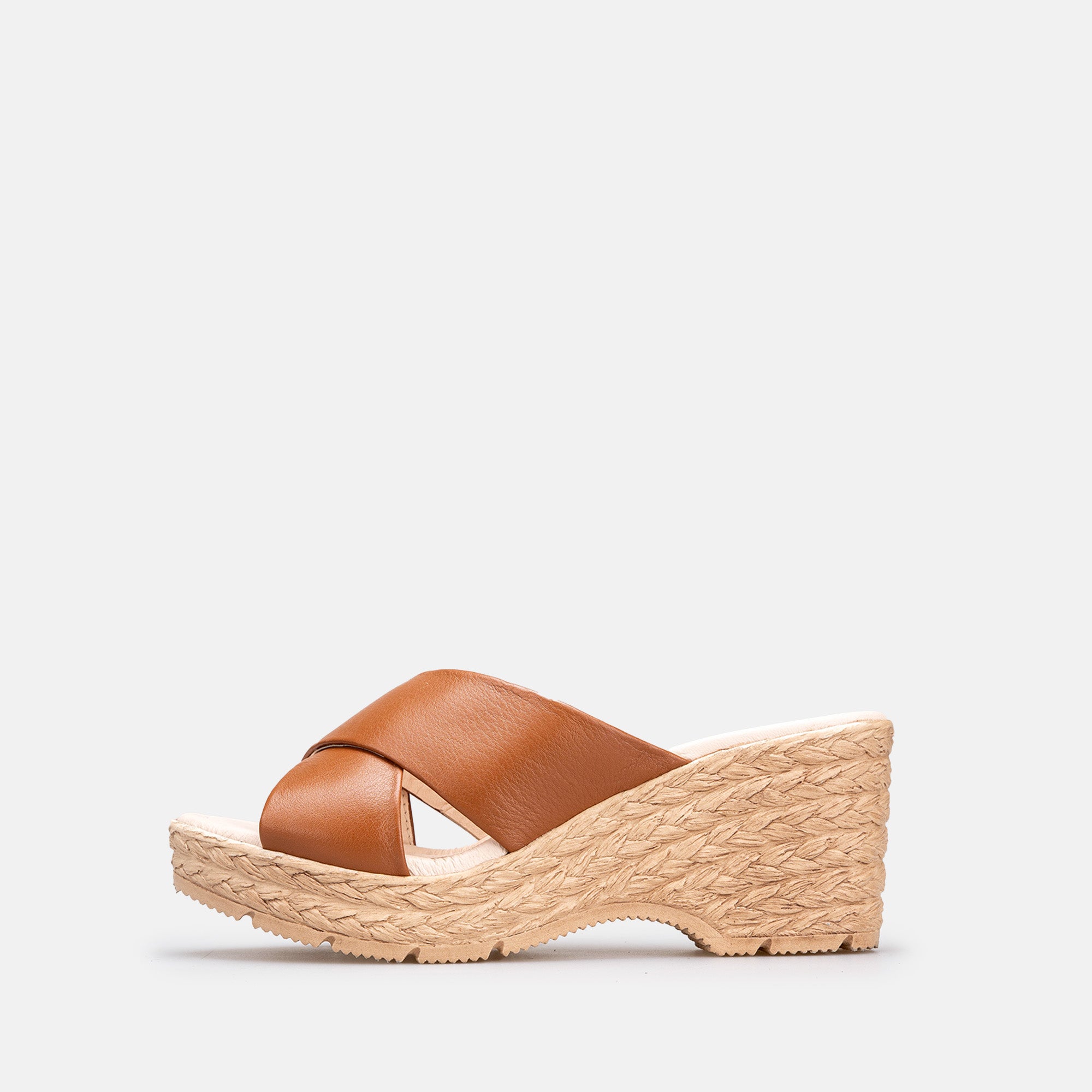 Volzak 149 Sandale en cuir Camel