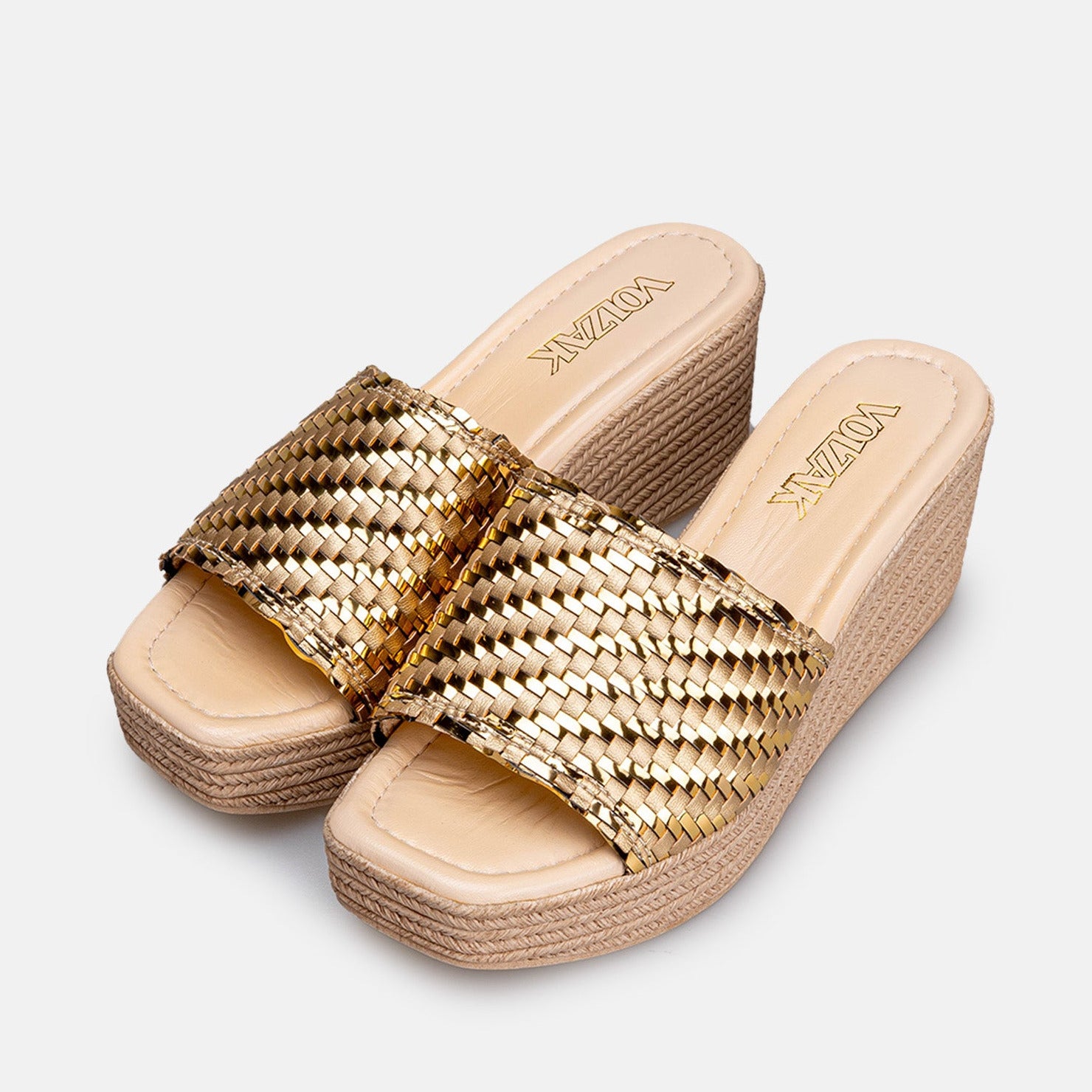 Volzak 2360 Sandale en cuir Doré (Édition Limitée)