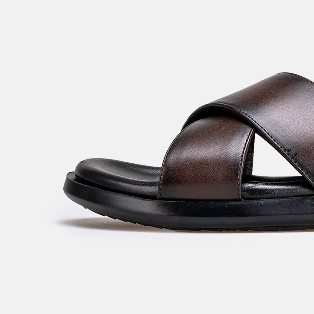 Volzak 5425 Sandale en cuir Marron