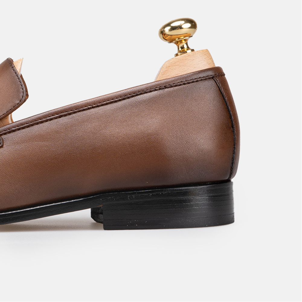 Volzak 5434 chaussure en cuir Marron Vintage