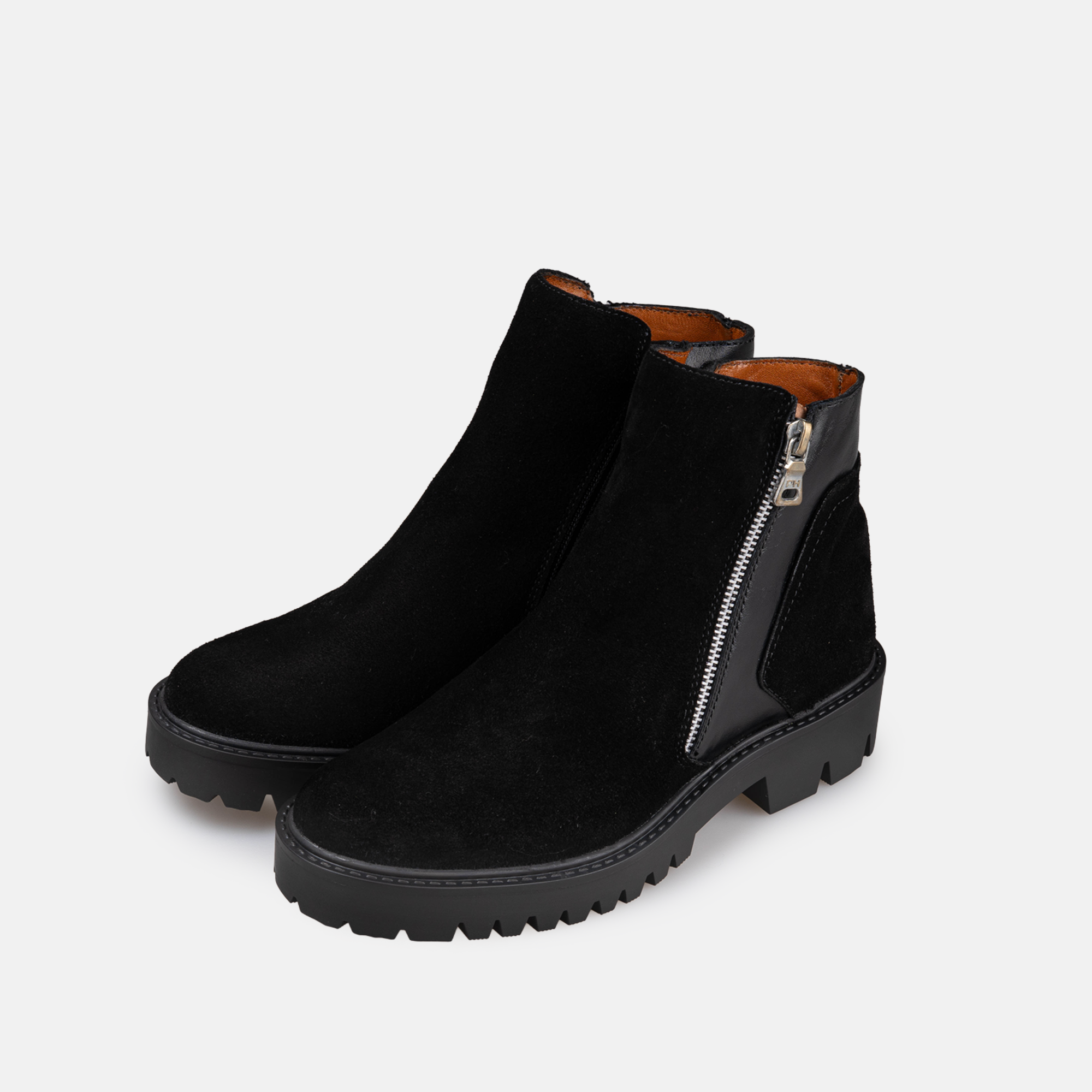 Volzak 1087 Bottine en daim Noir