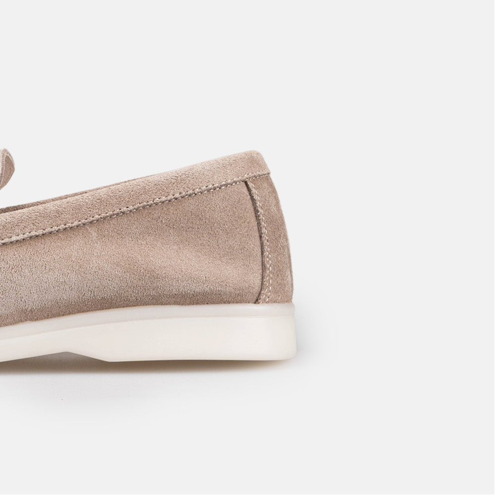 Volzak 32 mocassin en daim Taupe