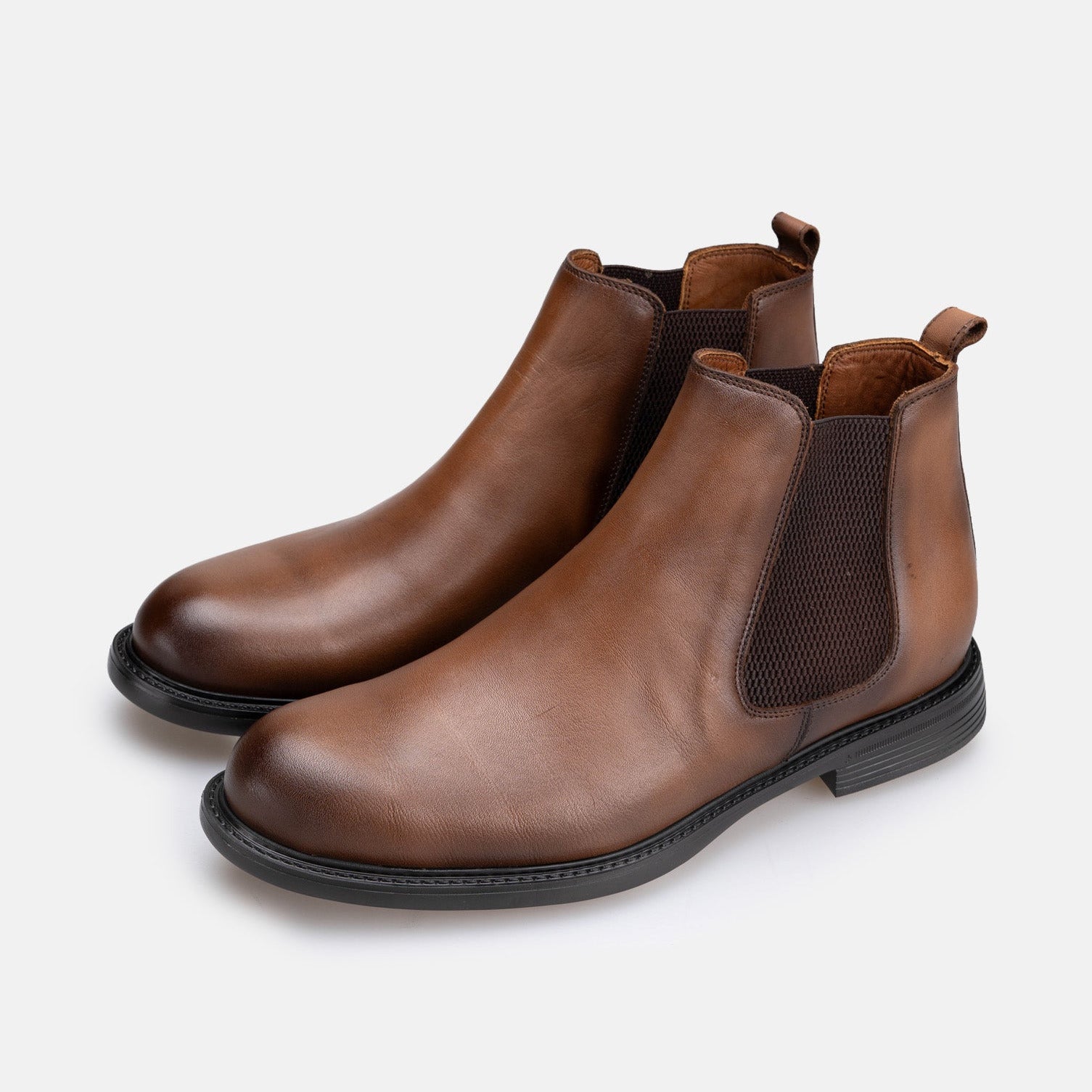 Volzak 5504 Bottine en cuir Marron Vintage