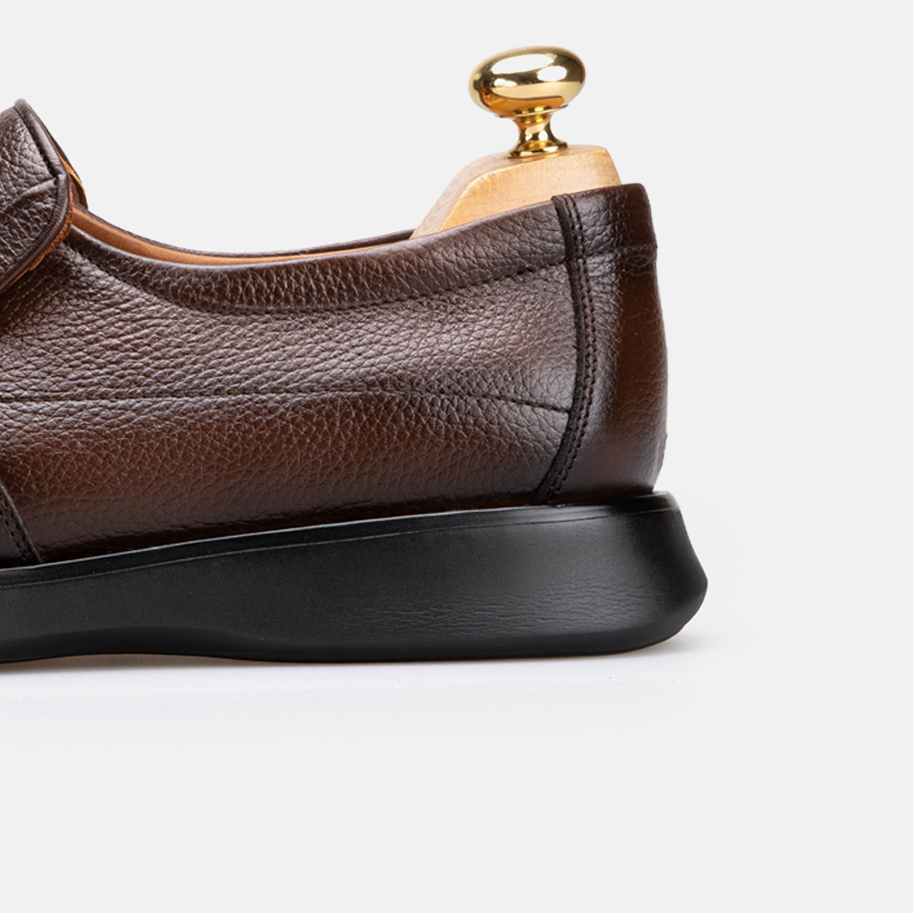 Volzak 5512 chaussure en cuir Marron Grainé