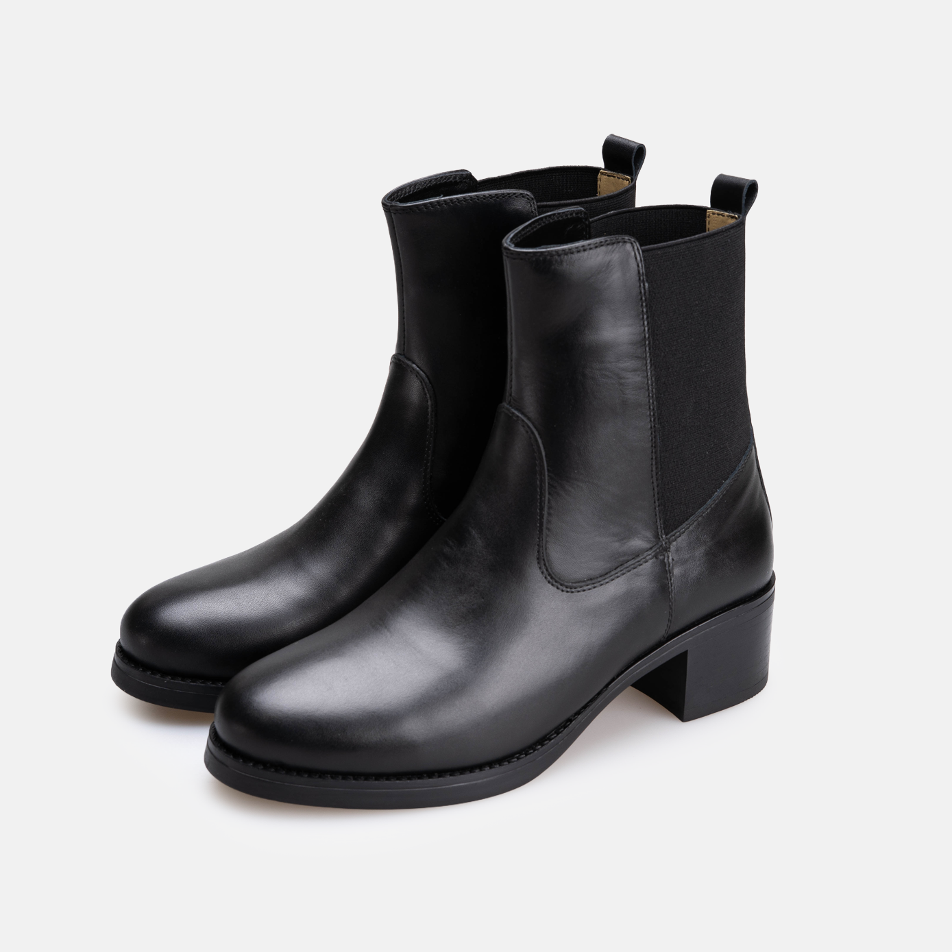 Volzak 4007 Bottine en cuir Noir