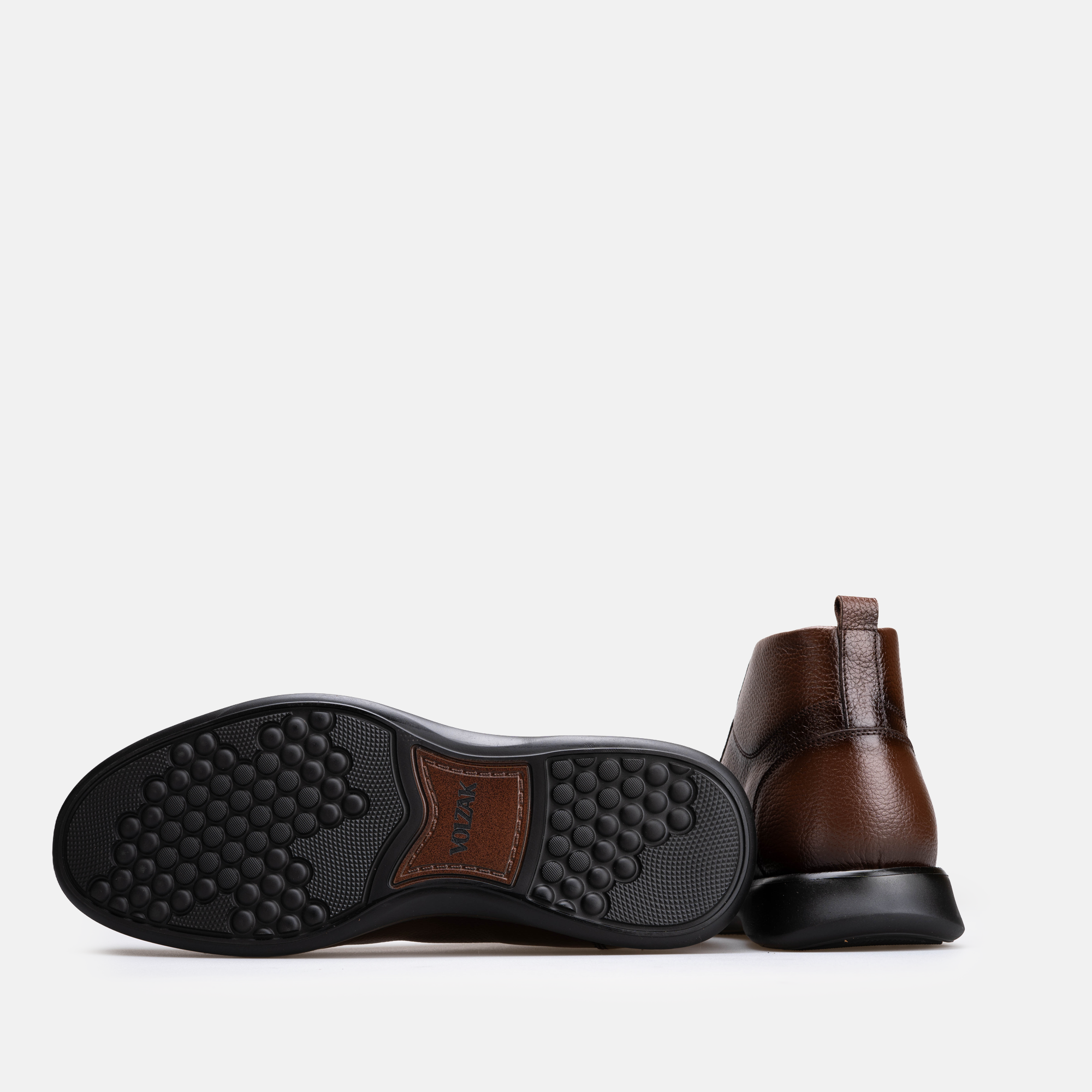 Volzak 5520 Bottine en cuir Marron Grainé