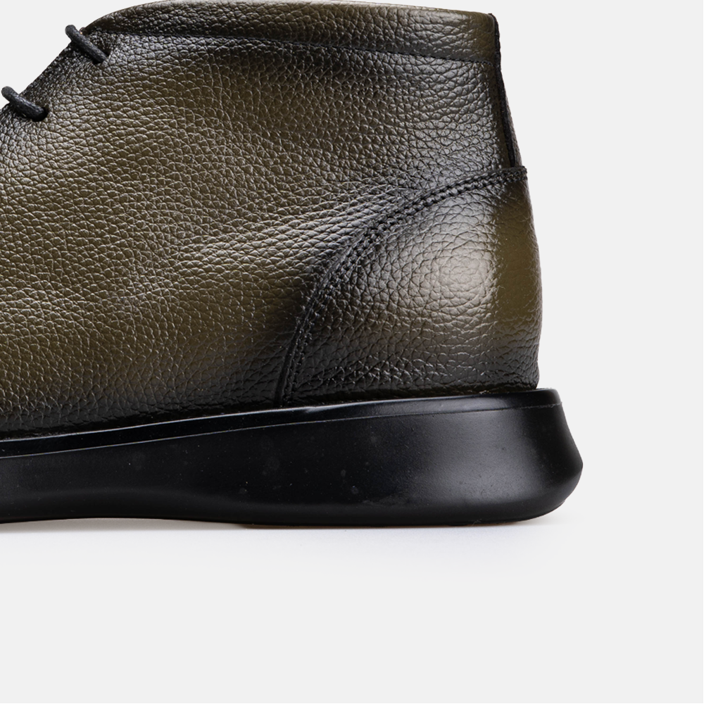 Volzak 5521 Bottine en cuir Vert Grainé