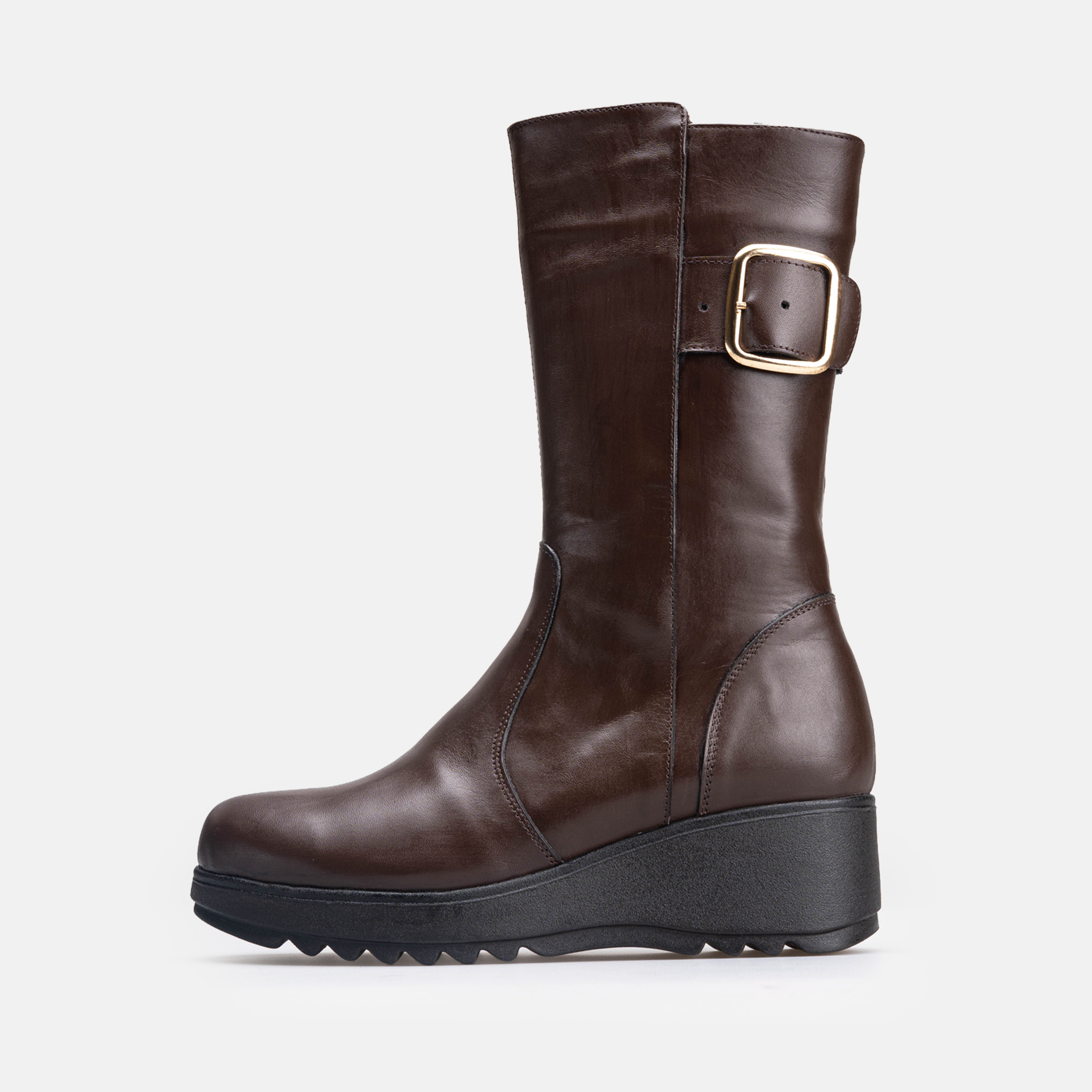 Volzak 4020 Botte genouillère en cuir Marron