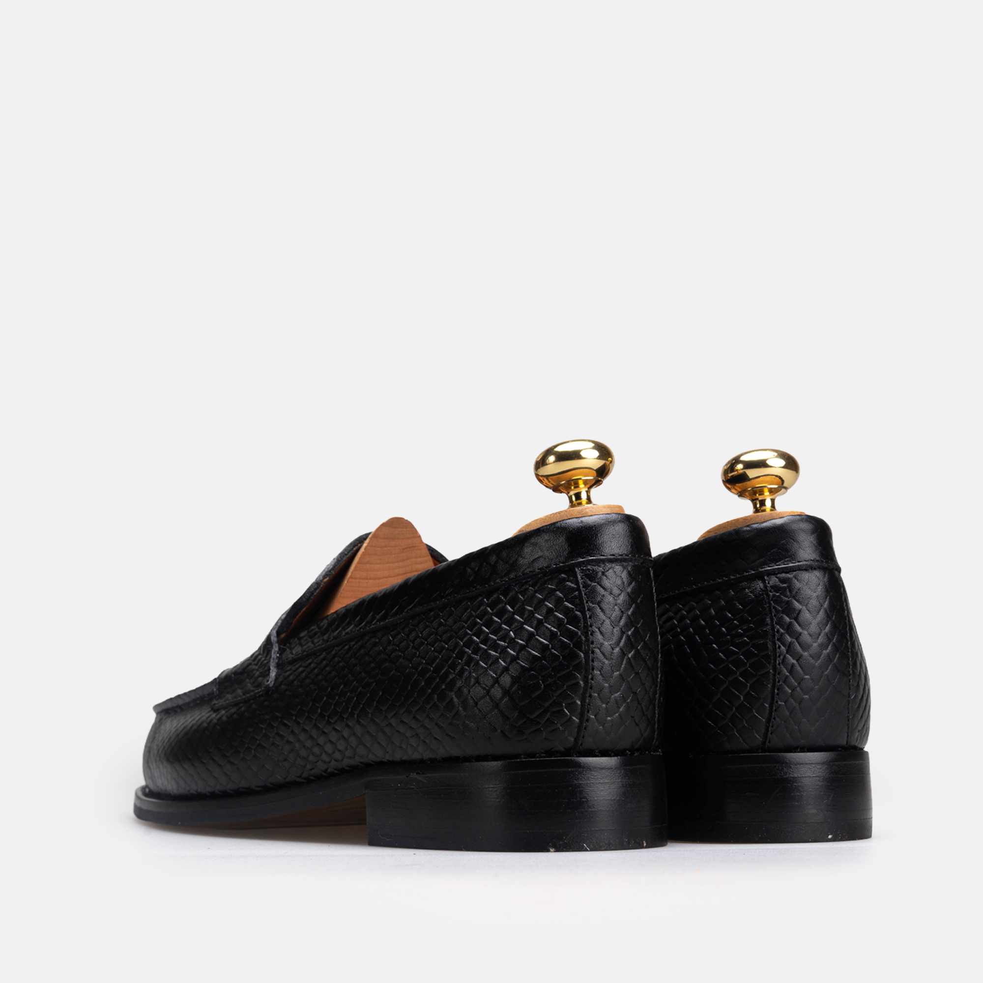 Volzak 5533 chaussure en cuir Noir Croco