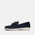 Volzak 279 Mocassin en daim Bleu