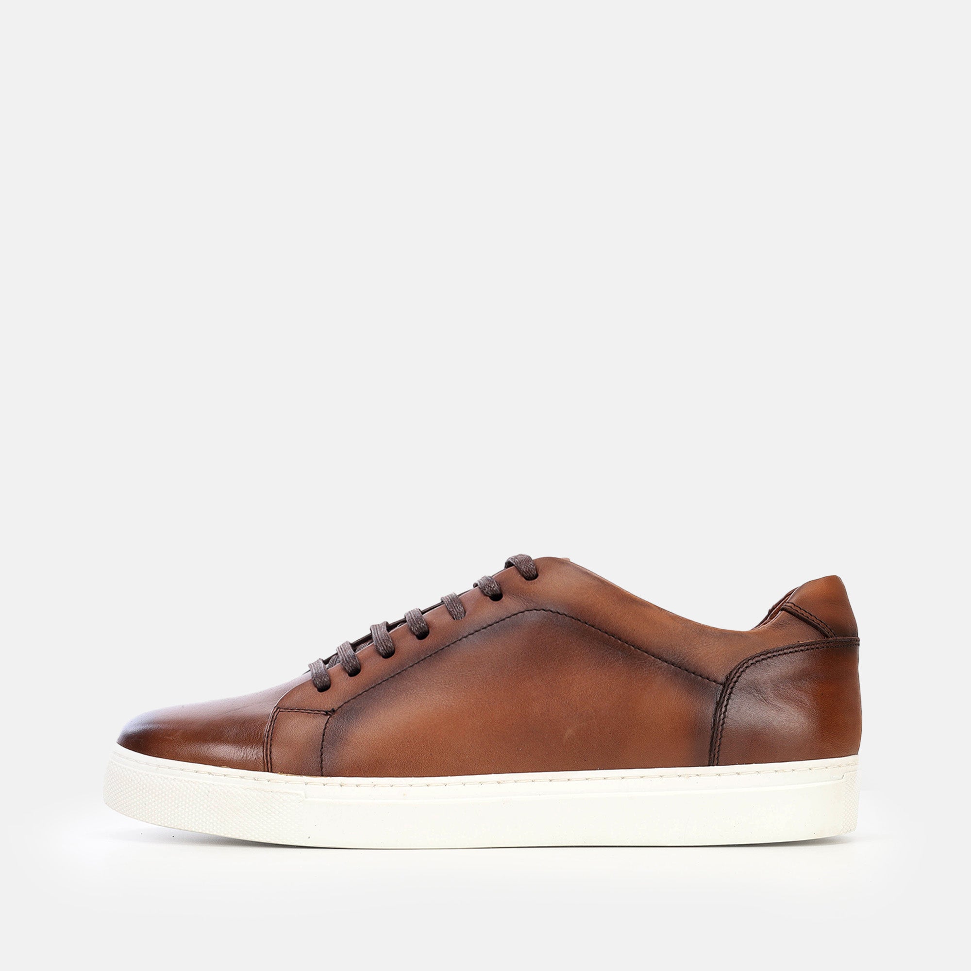 Volzak 5334 basket en cuir Marron Vintage