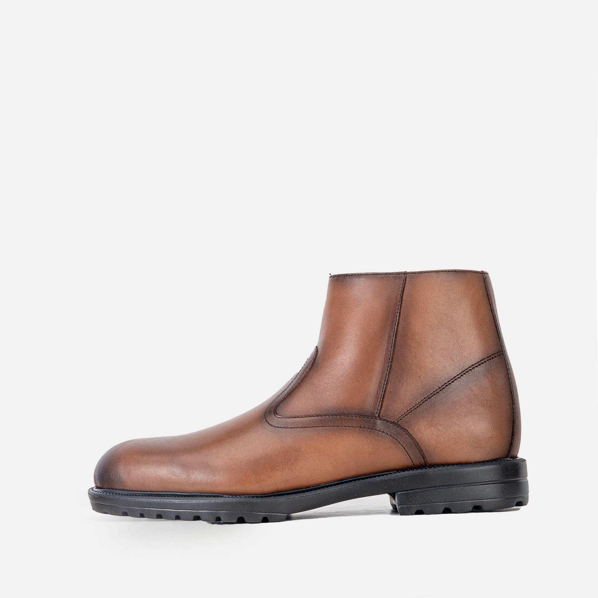 Volzak 5305 Bottine en cuir Marron Vintage