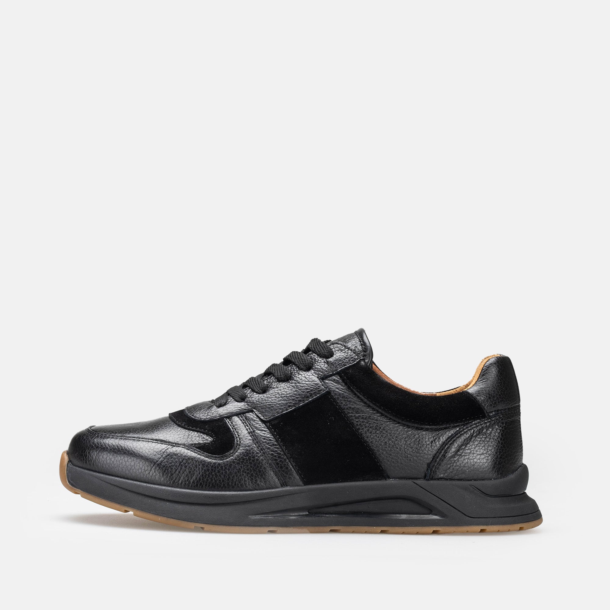 Volzak 3038 Basket en cuir Noir