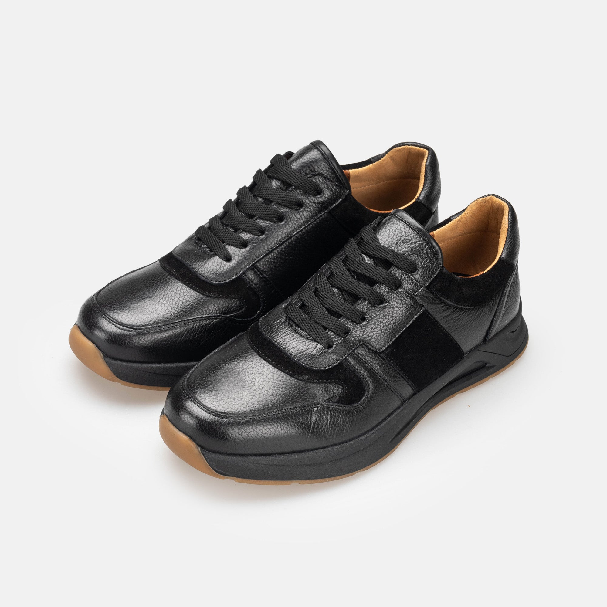 Volzak 3038 Basket en cuir Noir