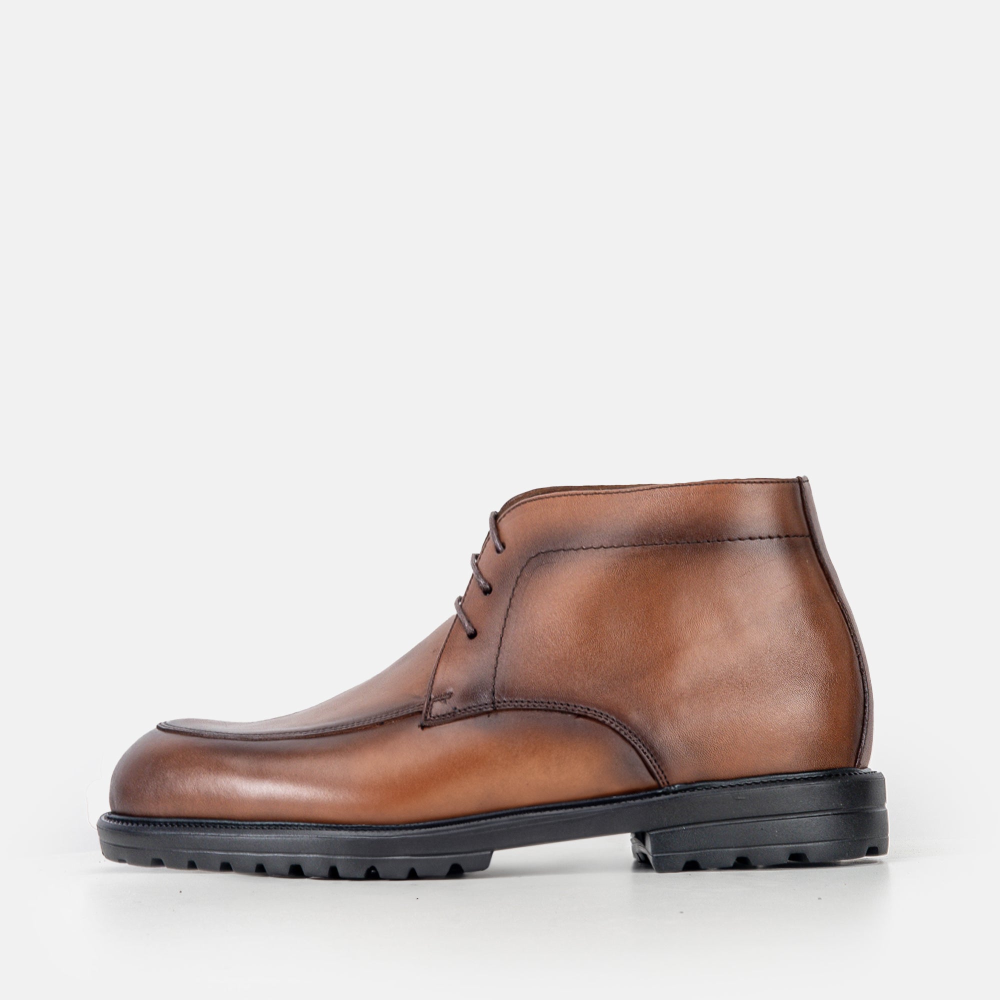 Volzak 5306 Bottine en cuir Marron Vintage