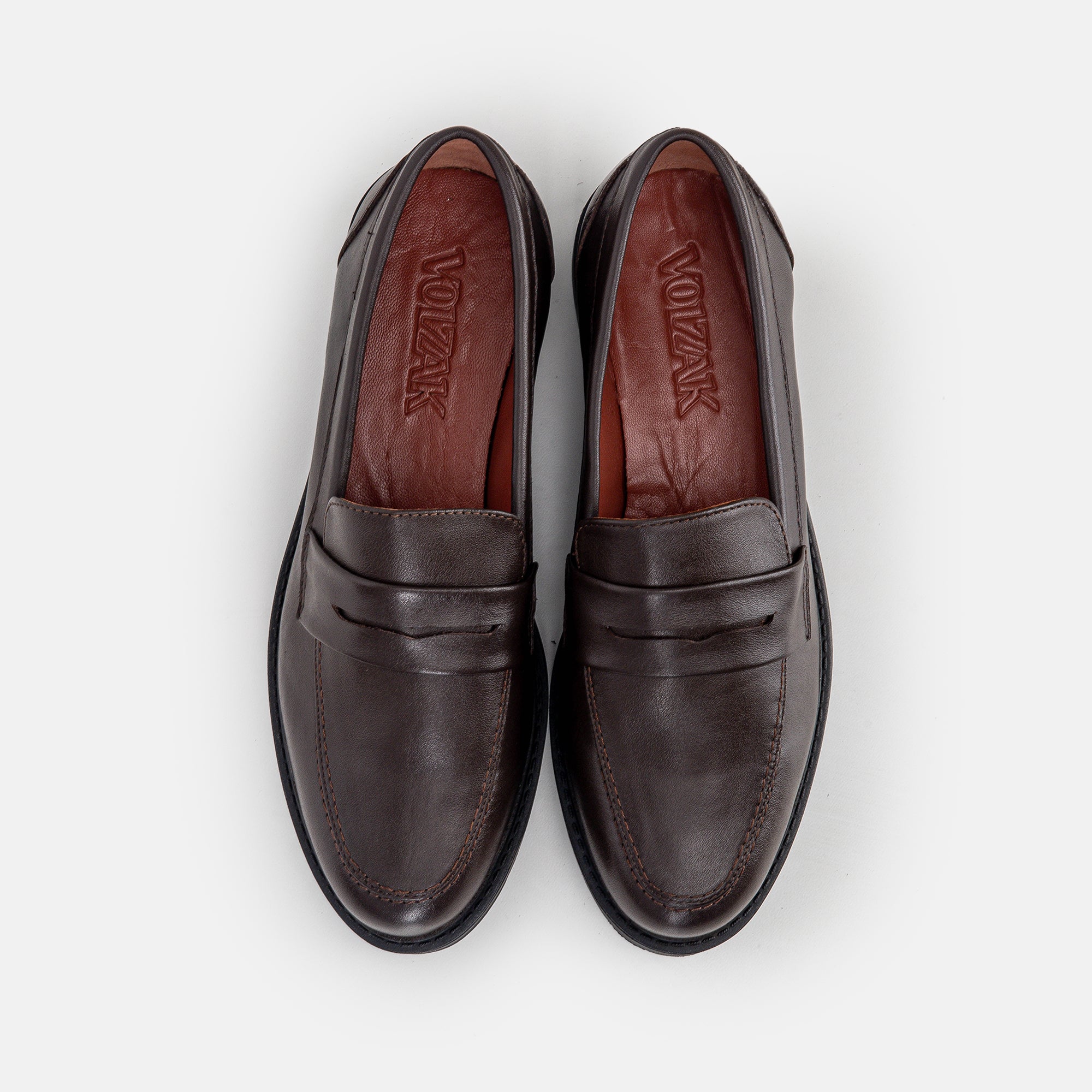 Volzak 0727 Brown Leather Shoe