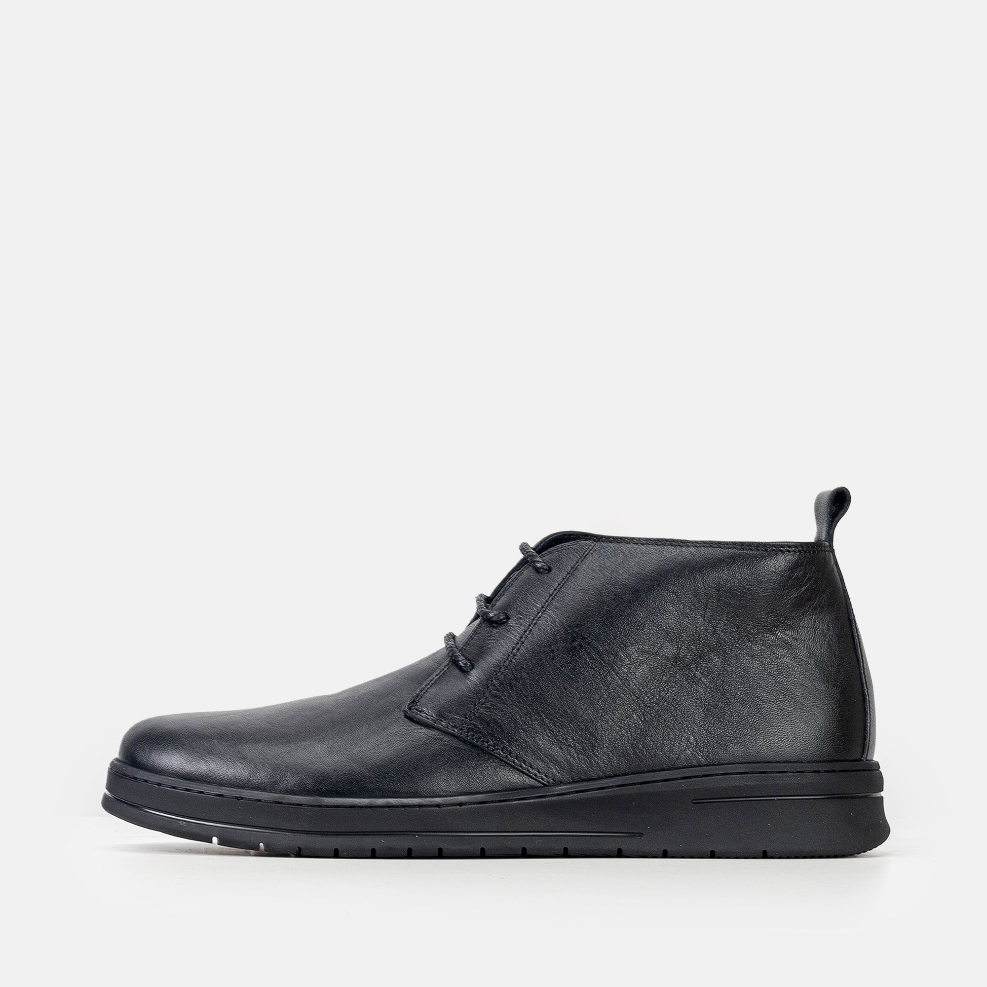 Volzak 805 Black Leather Ankle Boot
