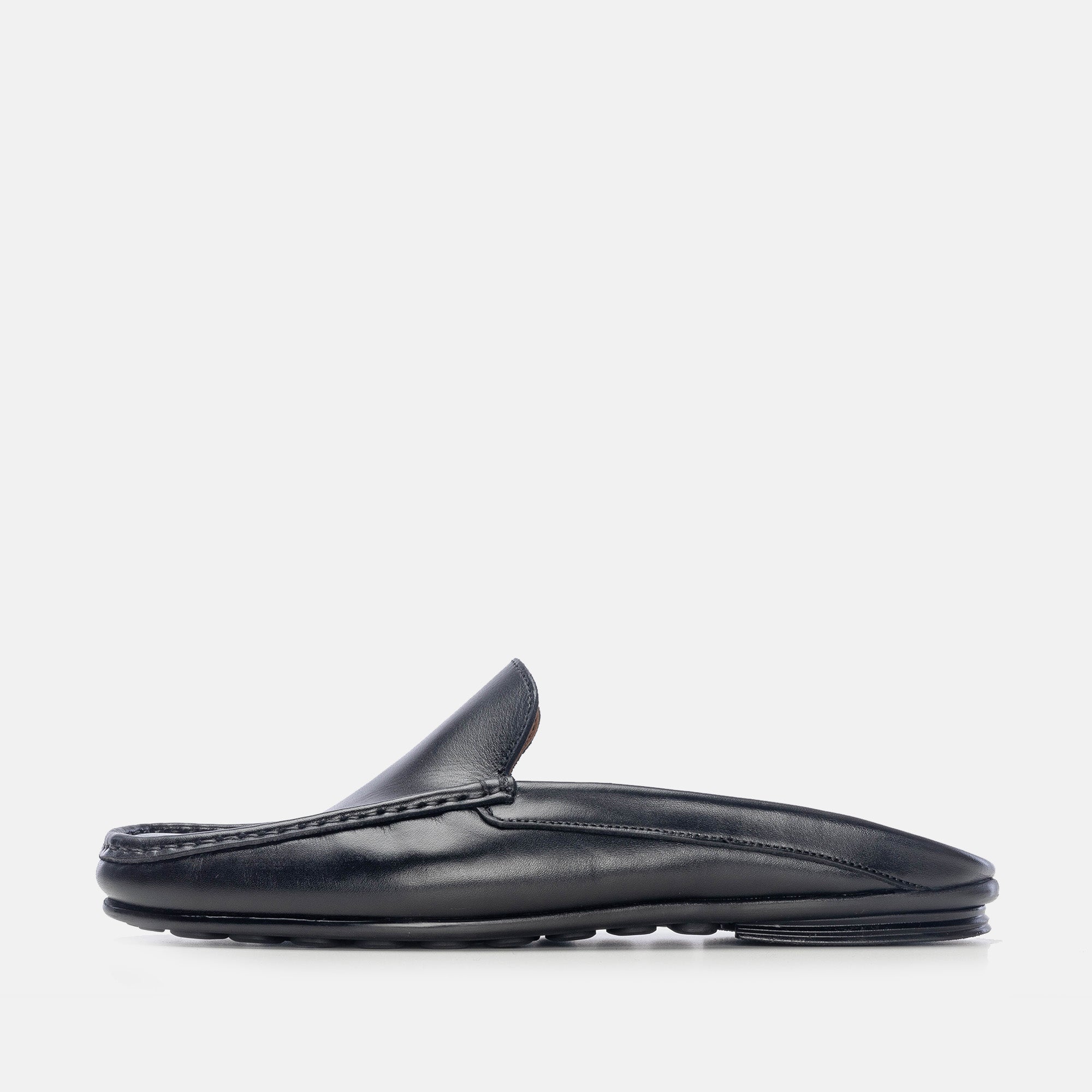 Volzak 5171 Black Leather Mule