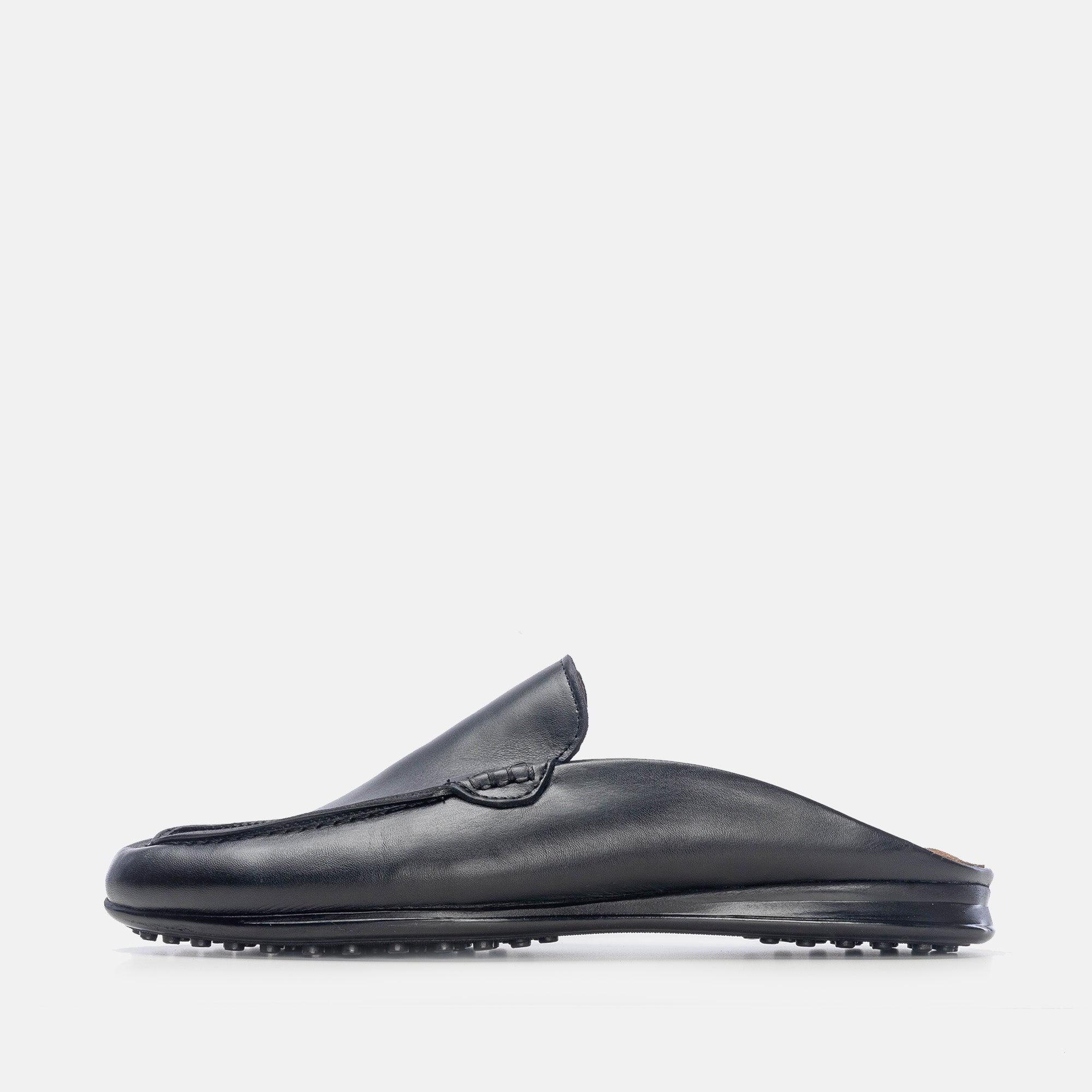 Volzak 5173 Black Leather Mule
