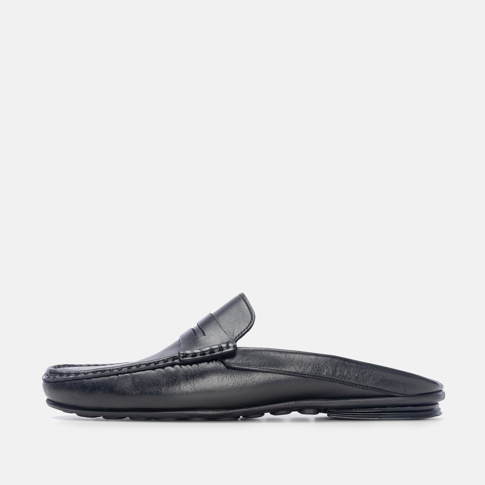 Volzak 5175 Black Leather Mule