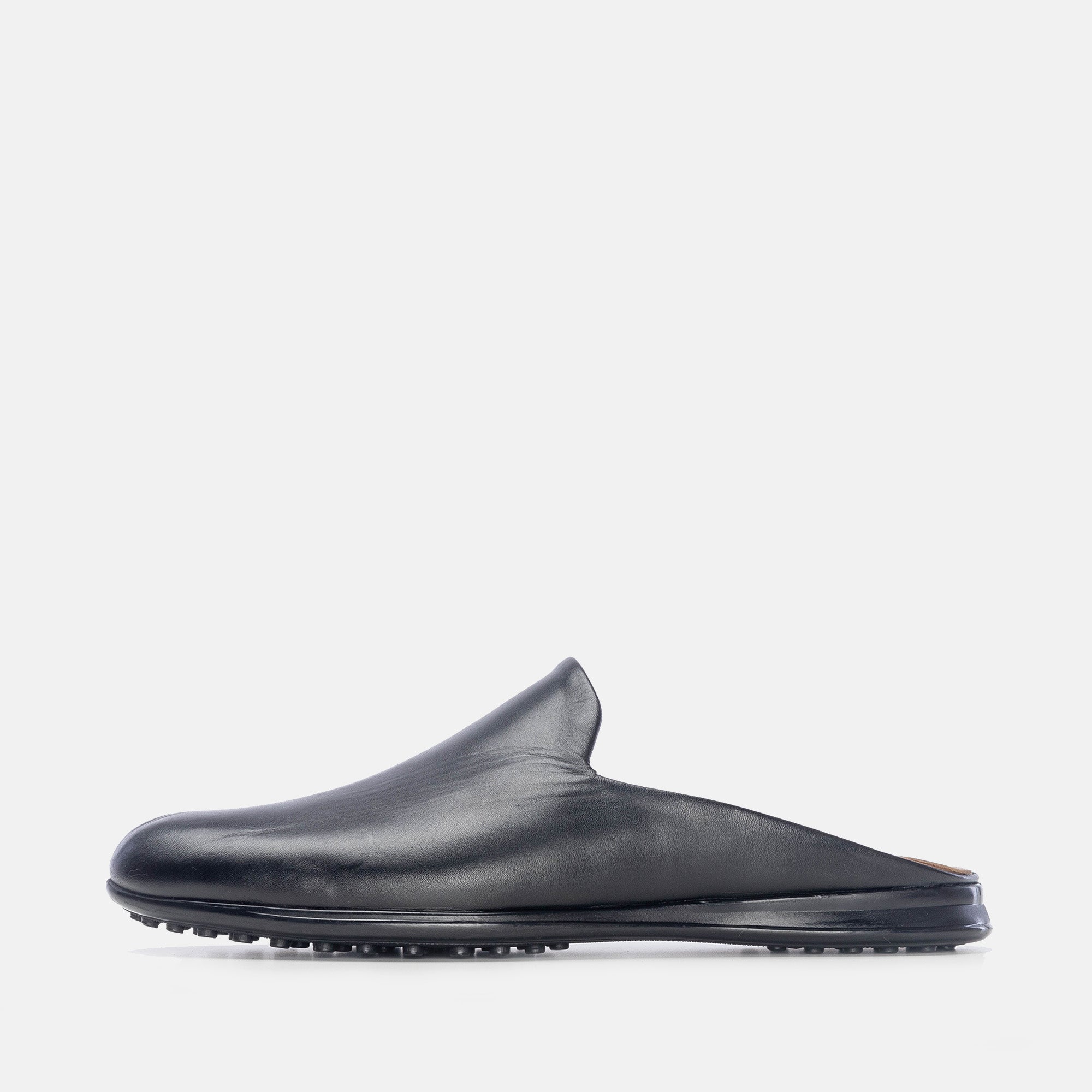 Volzak 5174 Black Leather Mule